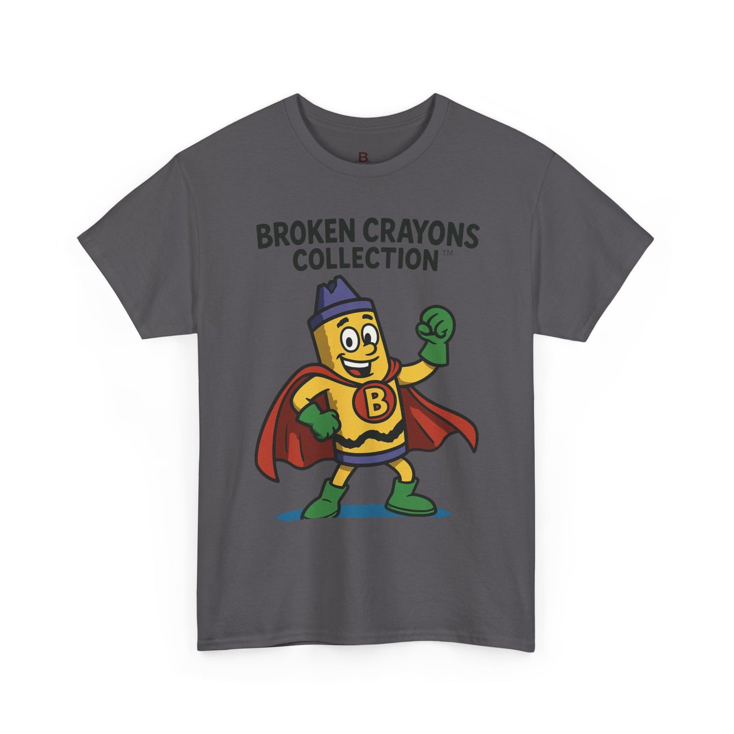 Broken Crayons Cartoon Tee, Fun Graphic T-Shirt, Kids Gift, Superhero Shirt, Unique Birthday Present, Inspirational Style