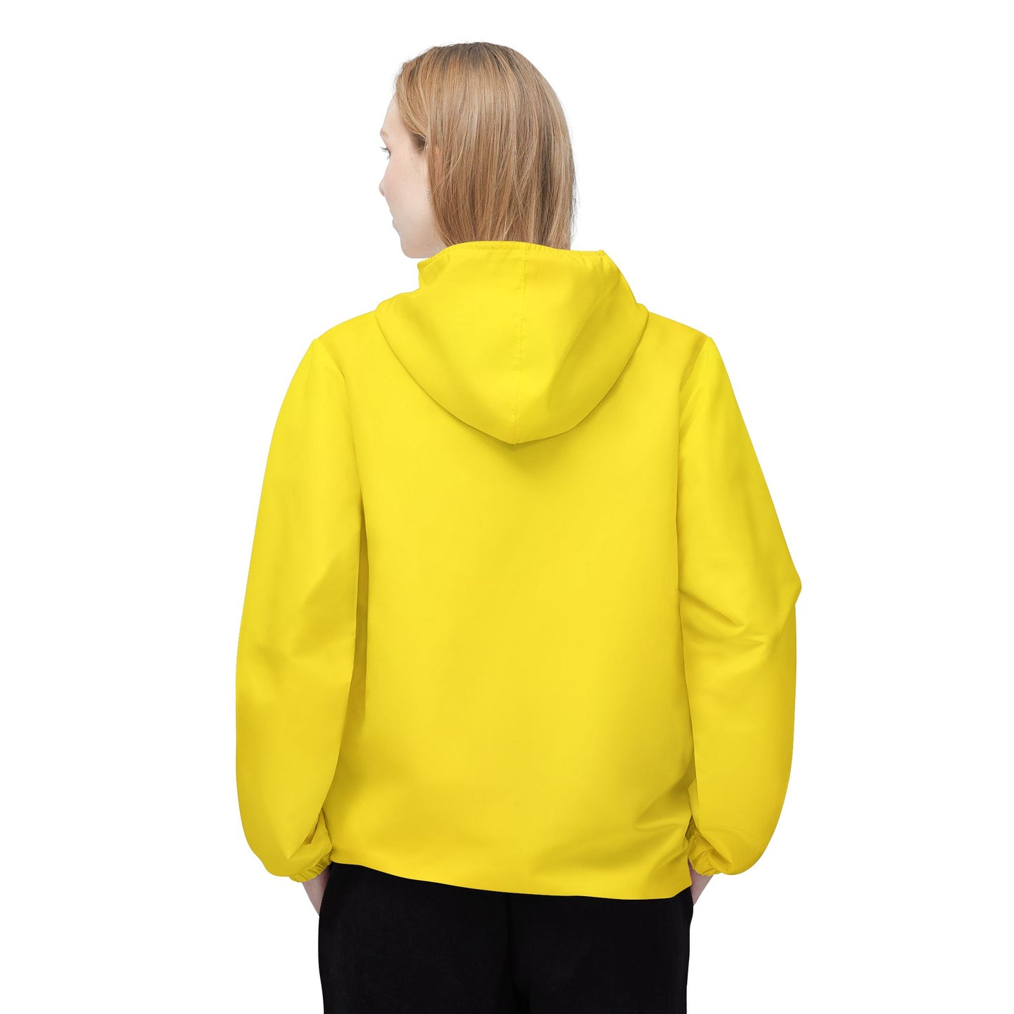Broken Crayons Optical Illusion Windbreaker – Black & Yellow Motionwear That Commands Attention