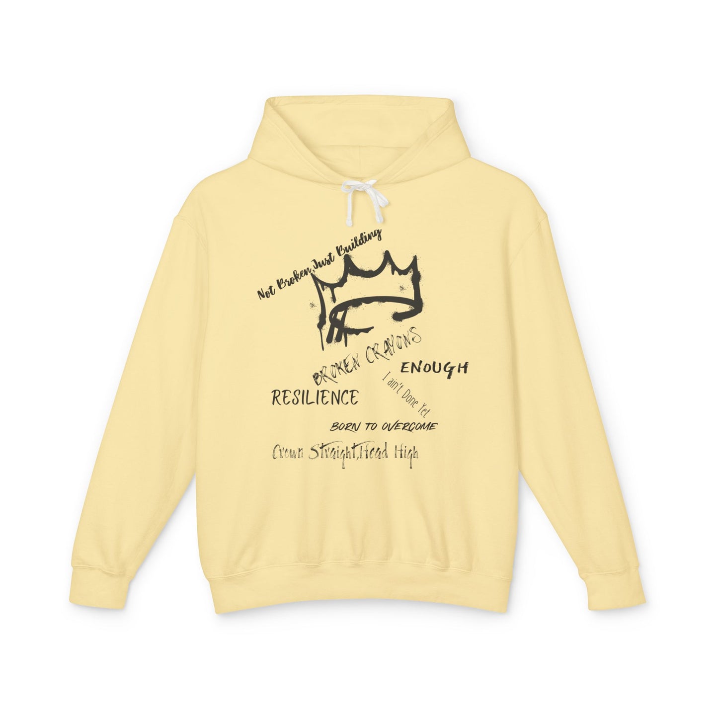 Resilience Inspirational Lightweight Hoodie, Motivational Sweatshirt, Unisex Casual Wear, Gift for Friends, Everyday Comfort