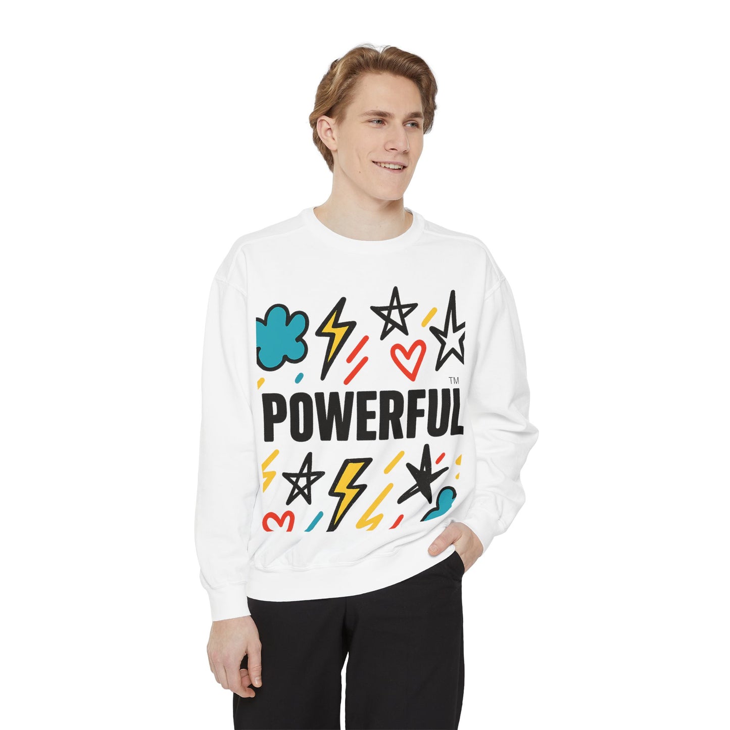 POWERFUL™ Graffiti Sweatshirt – Bold Affirmation for Boys of Color