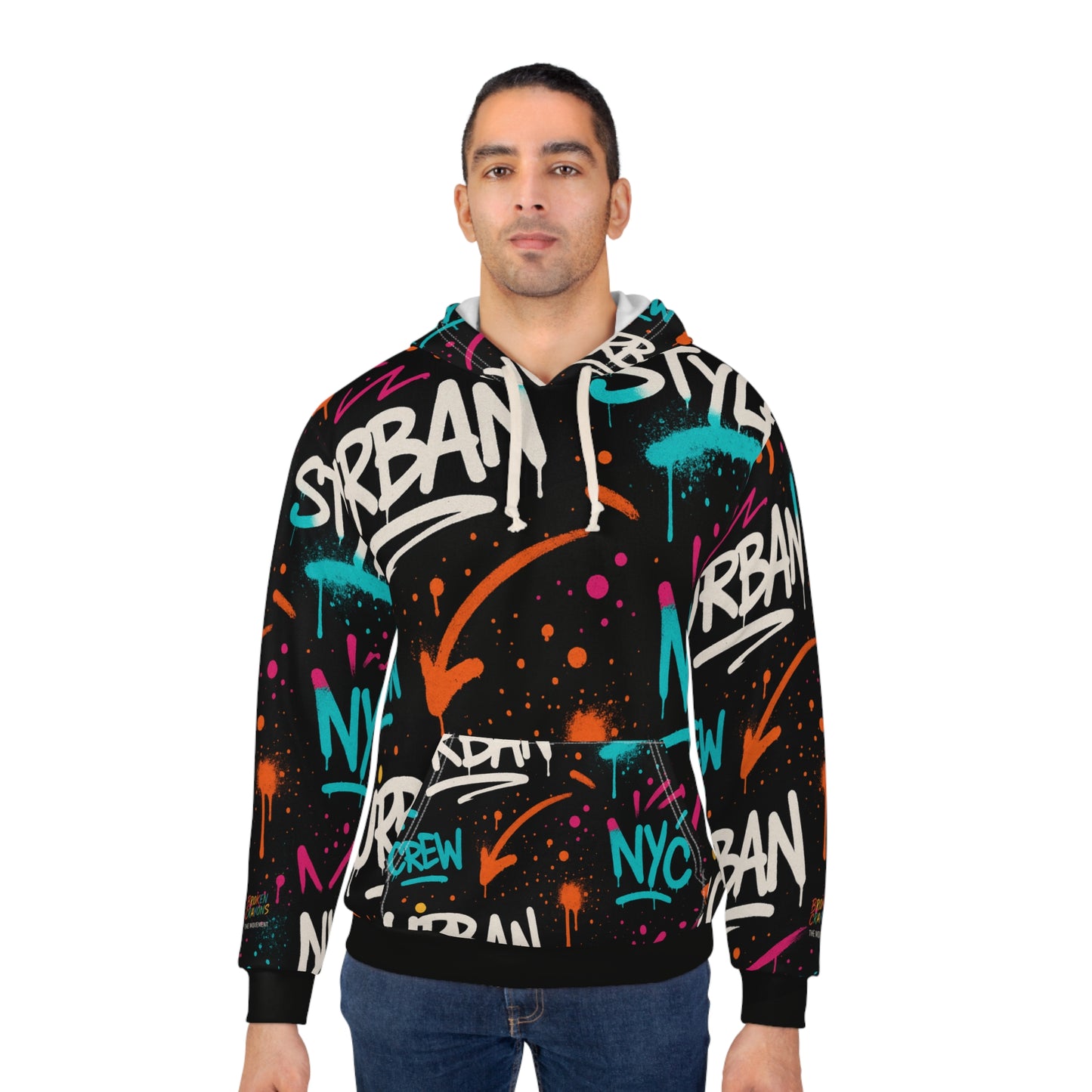 Broken Crayons Collection Urban Graffiti Unisex Pullover Hoodie