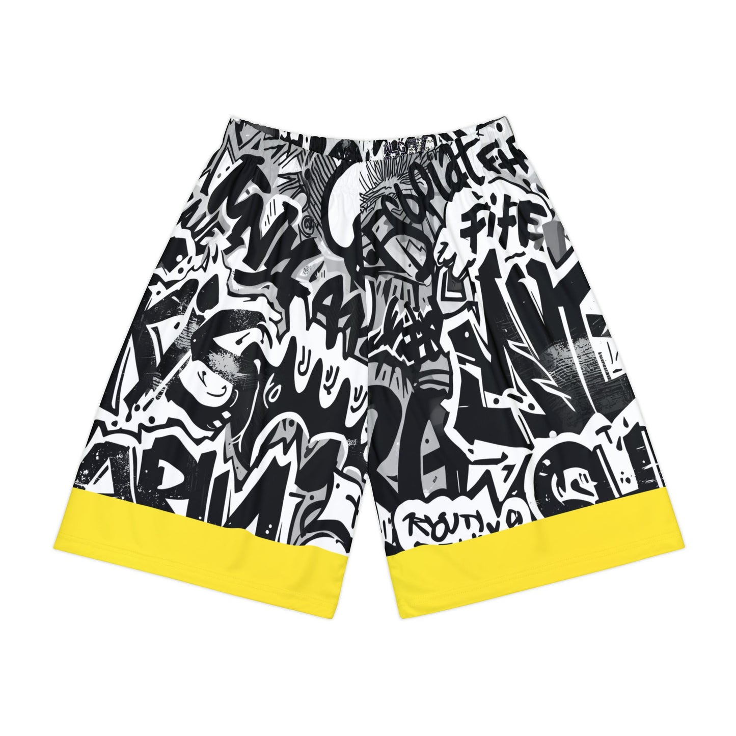 Broken Crayons Men's Graphic Sports Shorts, Urban Style Athletic Wear,