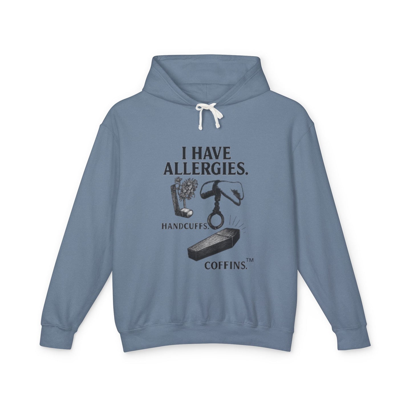 Broken Crayons Hoodie – “I HAVE ALLERGIES.” | Bold Statement on Justice & Identity