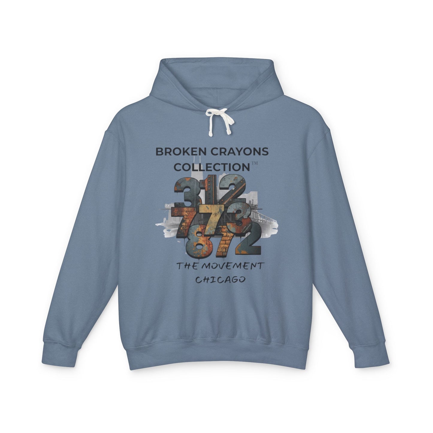 Broken Crayons Collection™ Chicago Hoodie – 312/773/872 Area Code Design