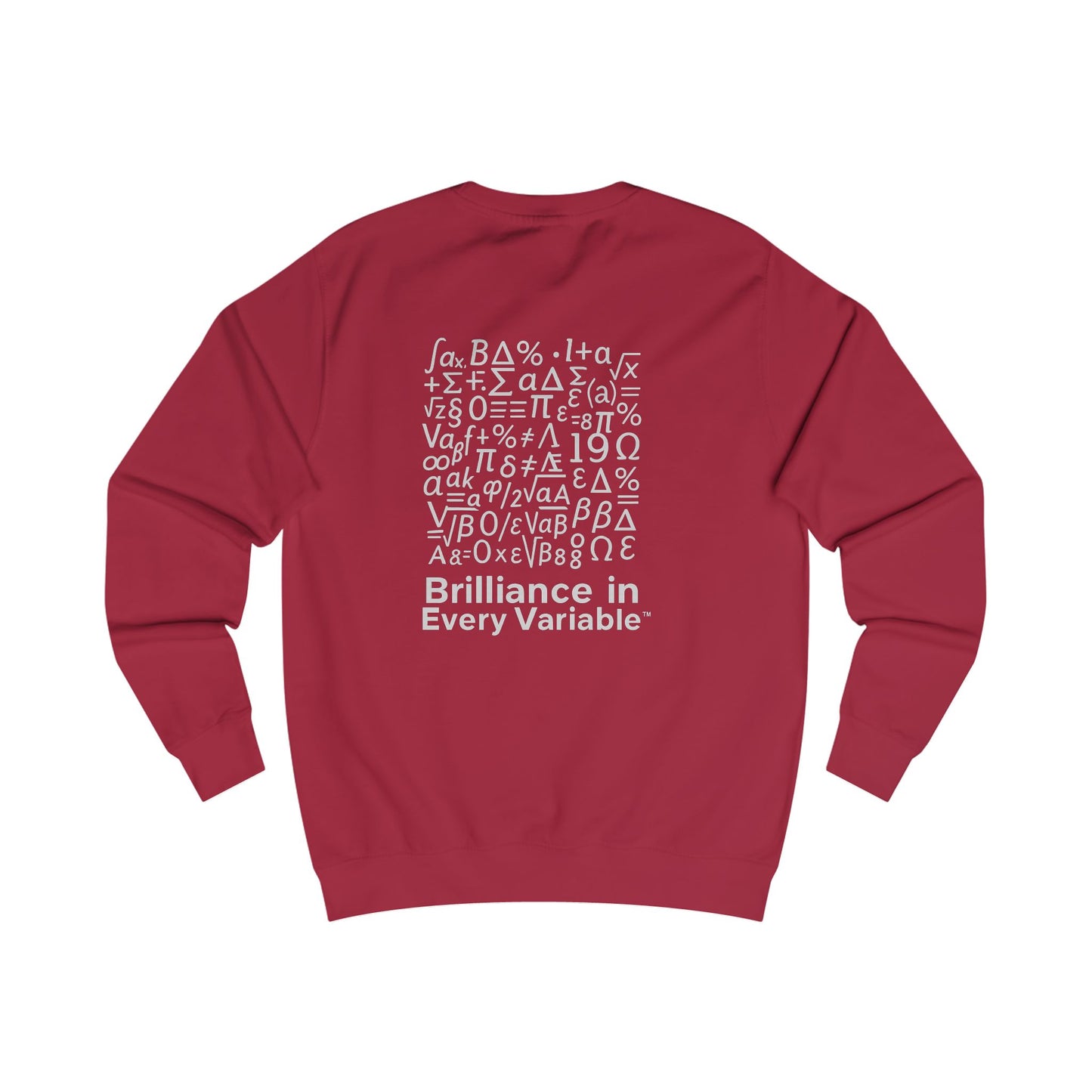 Brilliance in Every Variable™ Sweatshirt – Black Crewneck for Teen Boys | Math-Inspired Empowerment Apparel