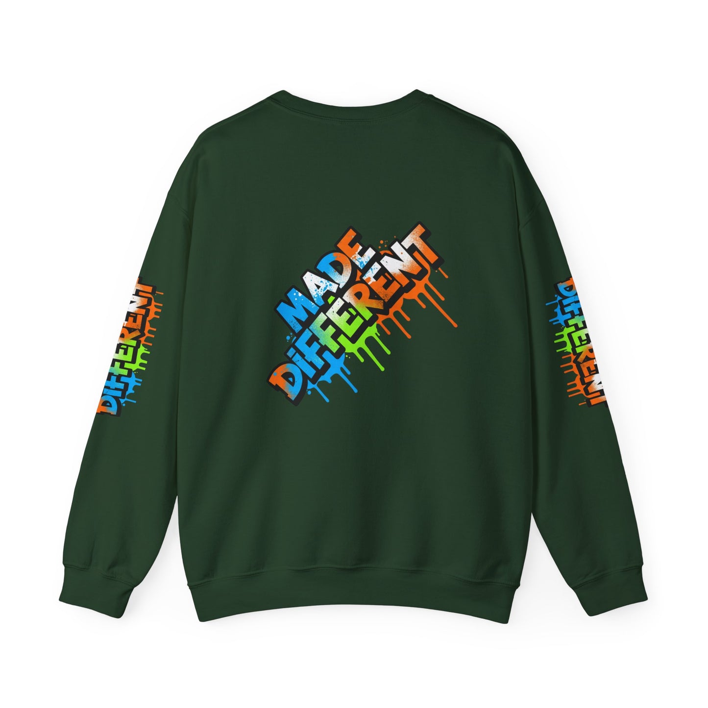 Colorful Graffiti Crewneck Sweatshirt - Unisex Heavy Blend, Streetwear Fashion, Trendy Apparel, Casual Layering, Gift for Art Lovers