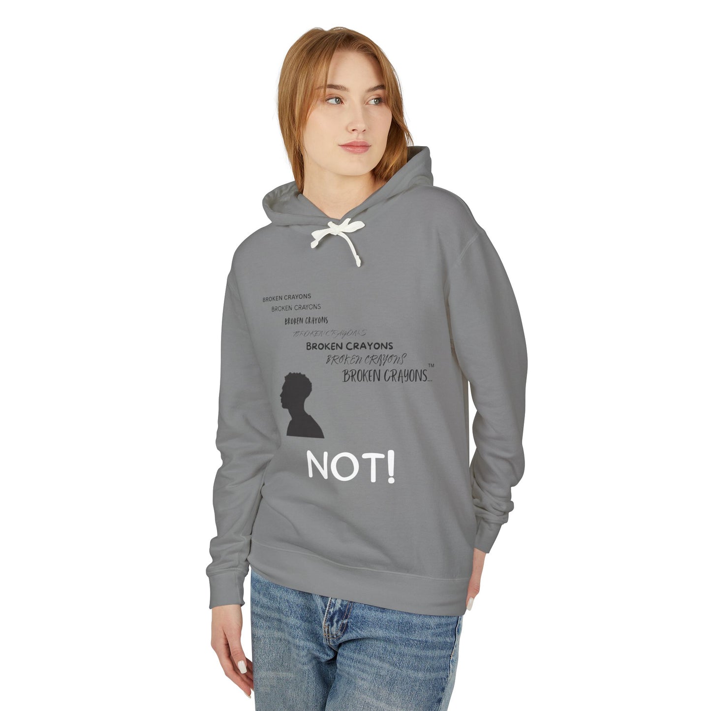 Broken Crayons™ “NOT!” Statement Hoodie – Empowerment Apparel for Men
