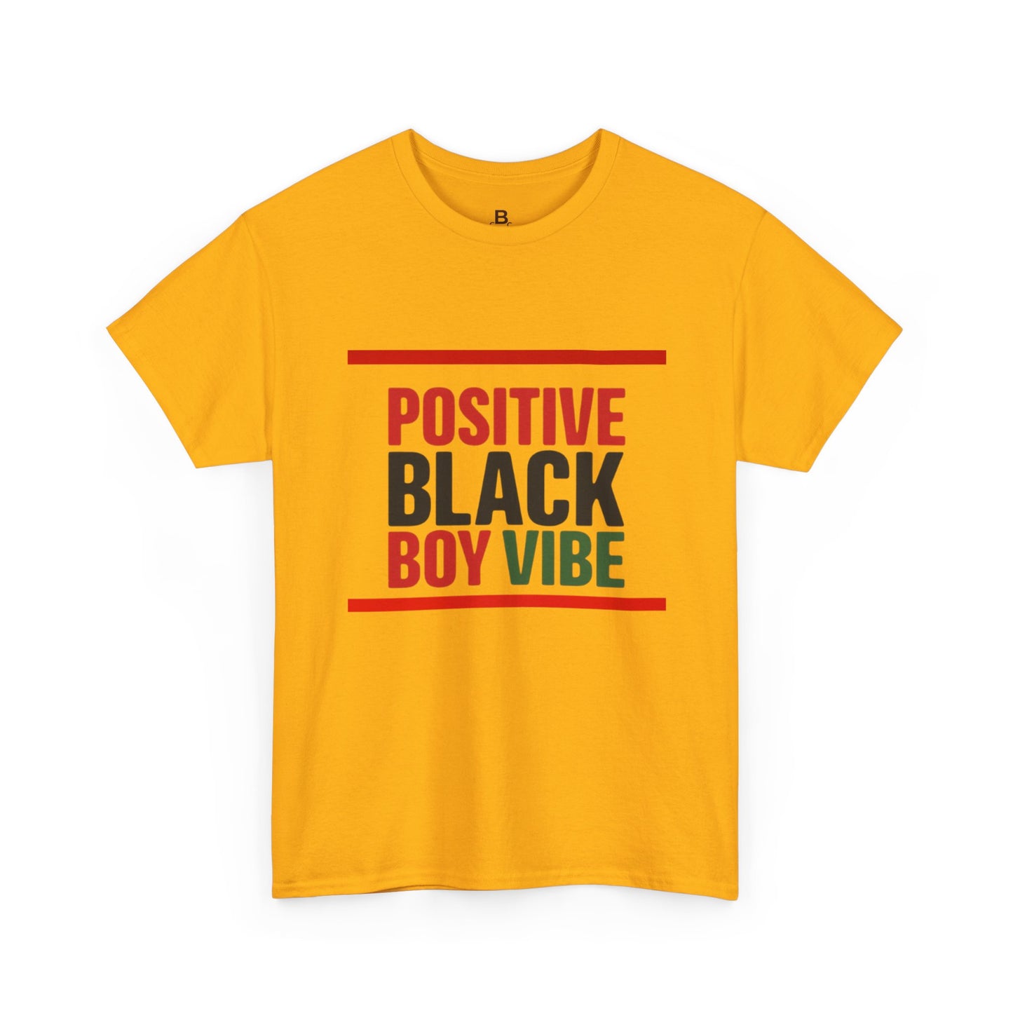 Positive Black Boy Vibe Tee - Unisex Cotton T-Shirt for Affirmation