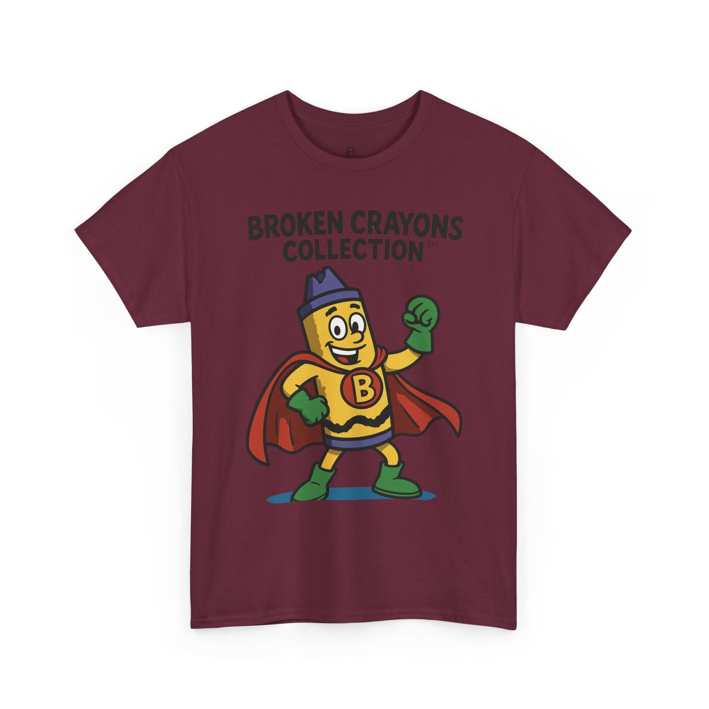Broken Crayons Cartoon Tee, Fun Graphic T-Shirt, Kids Gift, Superhero Shirt, Unique Birthday Present, Inspirational Style
