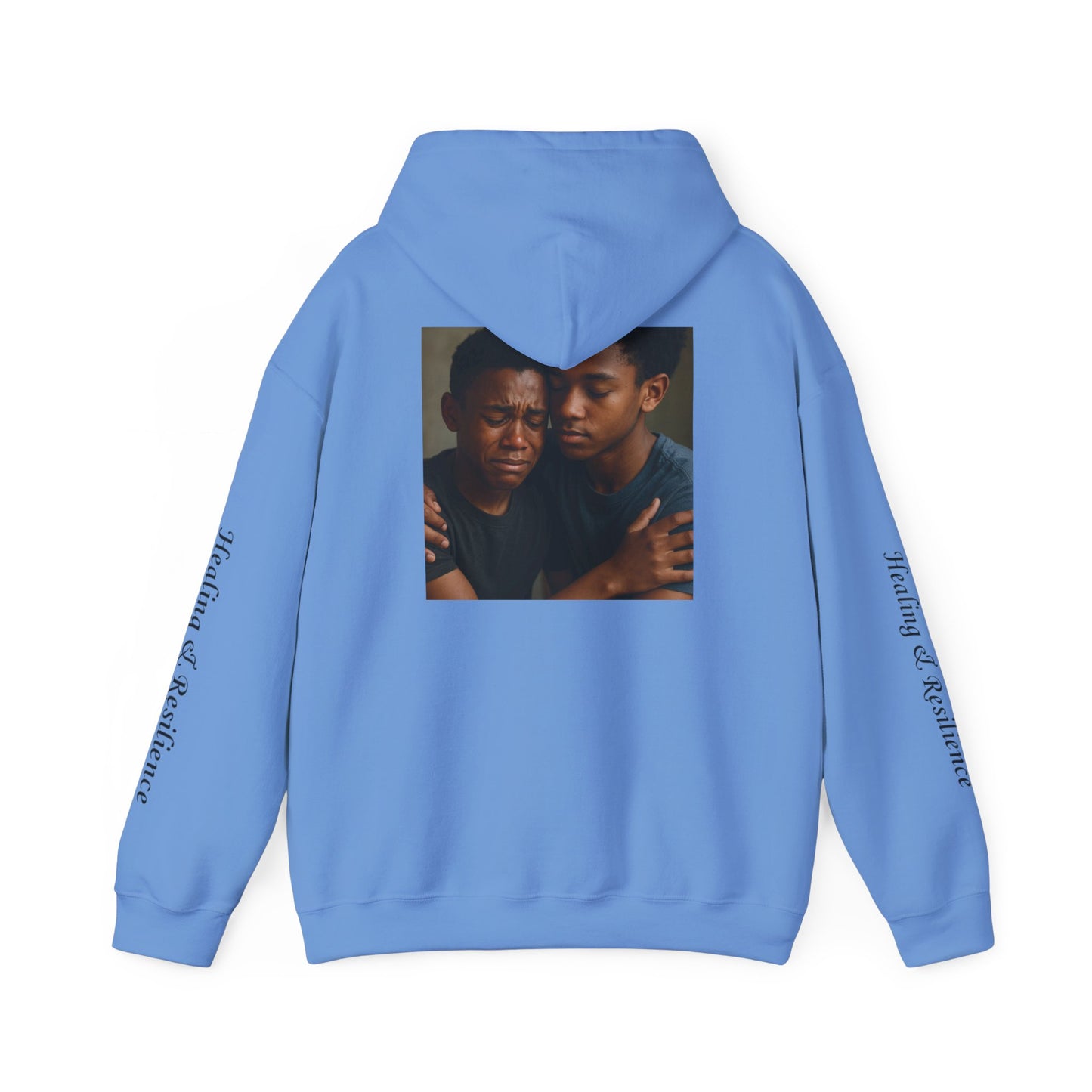 Healing & Resilience Hooded Sweatshirt, Cozy Unisex Hoodie for Comfort, Mental Health Awareness, Gift for Friends, Meaningful Apparel