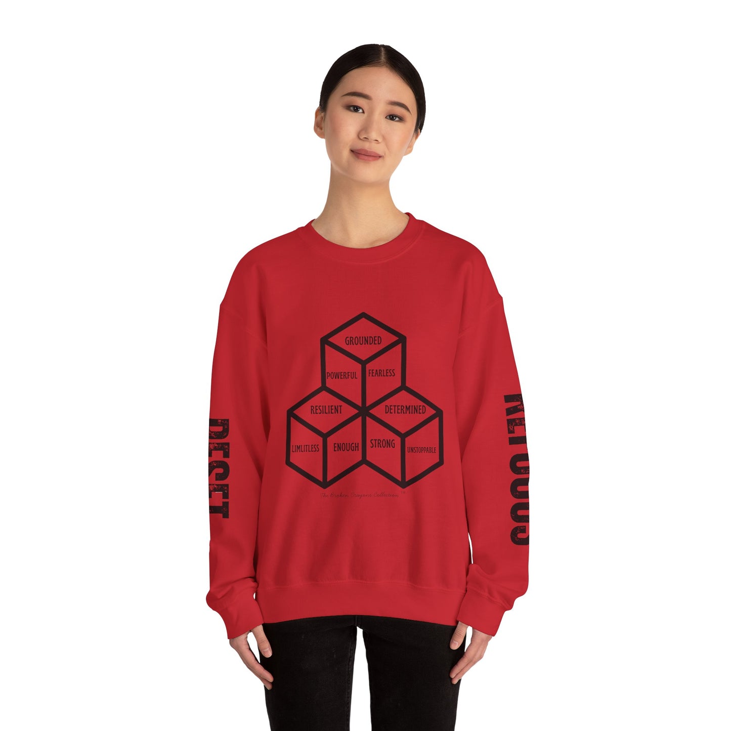 RESET & REFOCUS™ Identity Blocks Sweatshirt – Empowerment Apparel for Young Men
