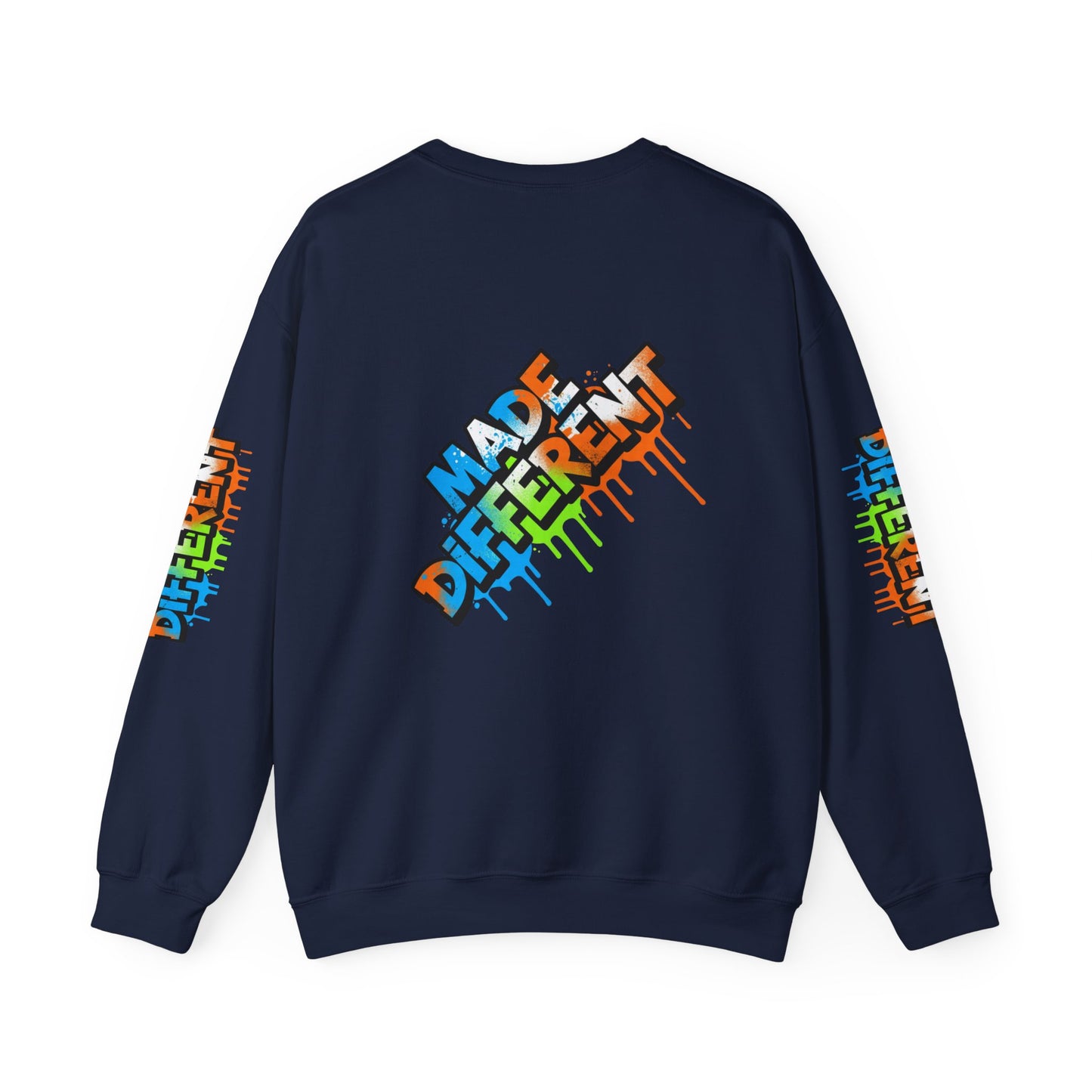 Colorful Graffiti Crewneck Sweatshirt - Unisex Heavy Blend, Streetwear Fashion, Trendy Apparel, Casual Layering, Gift for Art Lovers