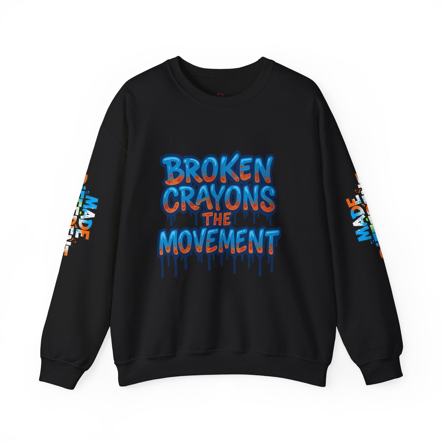 Colorful Graffiti Crewneck Sweatshirt - Unisex Heavy Blend, Streetwear Fashion, Trendy Apparel, Casual Layering, Gift for Art Lovers