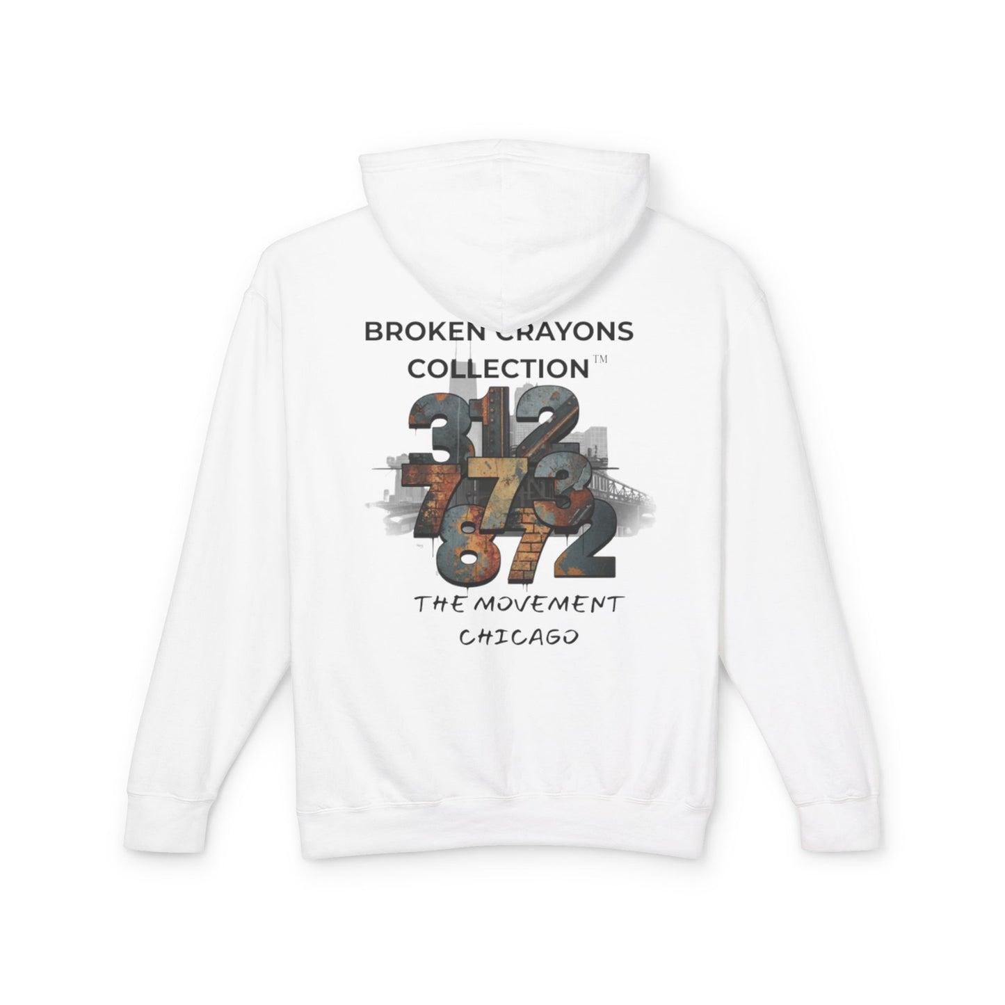 Broken Crayons Collection™ Chicago Hoodie – 312/773/872 Area Code Design