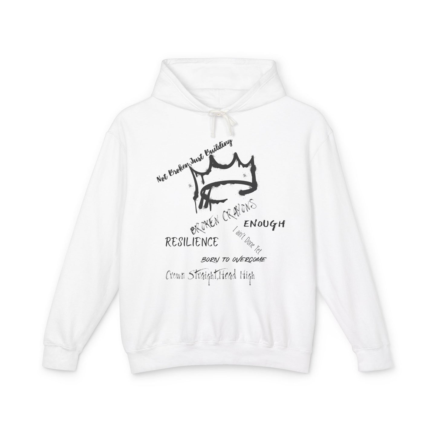 Resilience Inspirational Lightweight Hoodie, Motivational Sweatshirt, Unisex Casual Wear, Gift for Friends, Everyday Comfort
