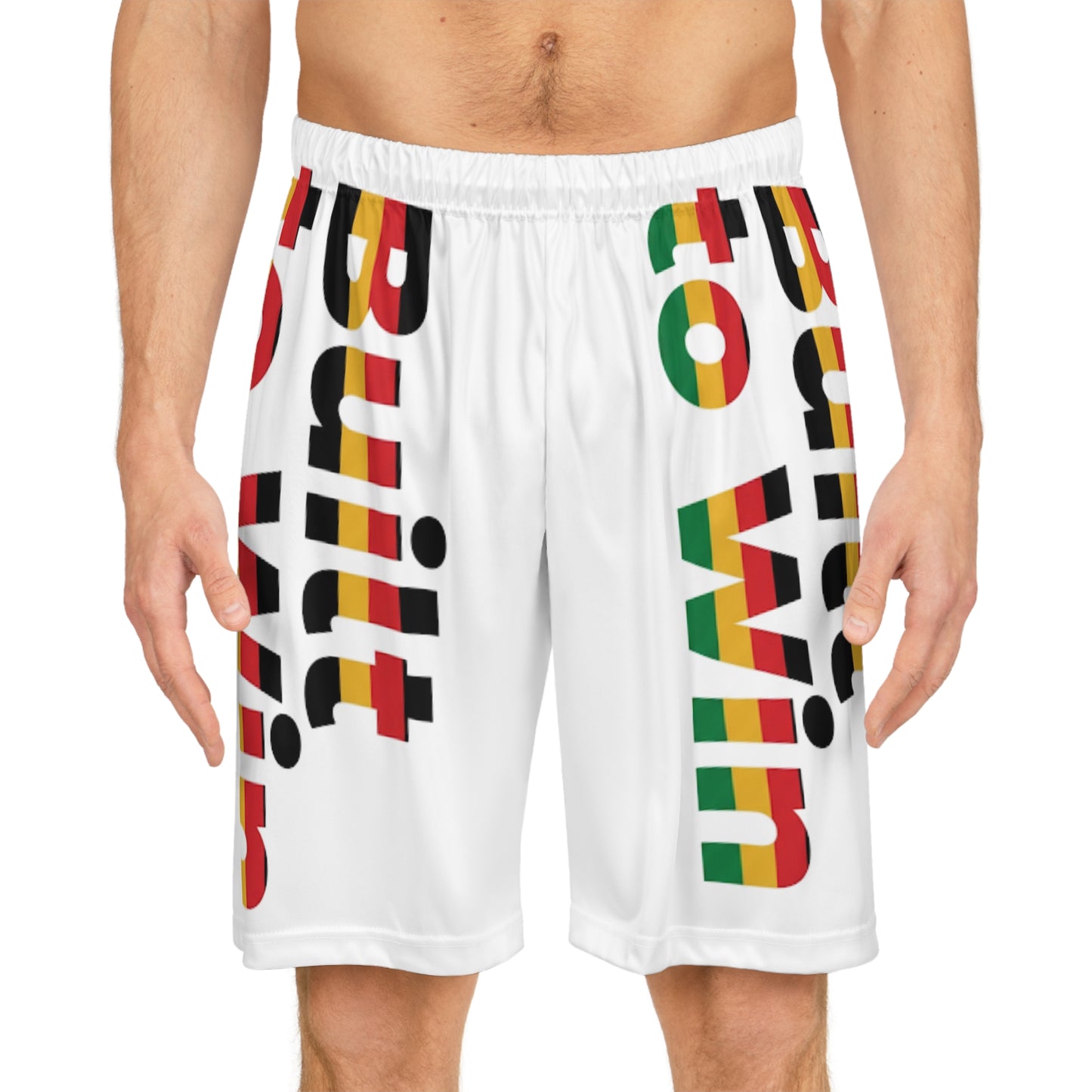 Built to Win™ Pan-African Inspired Athletic Shorts – Urban Streetwear, Empowerment Collection