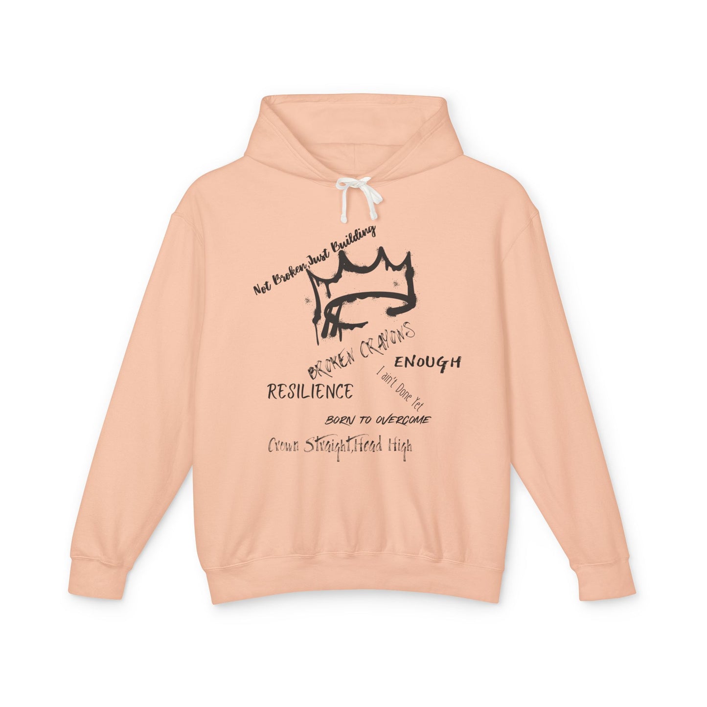 Resilience Inspirational Lightweight Hoodie, Motivational Sweatshirt, Unisex Casual Wear, Gift for Friends, Everyday Comfort