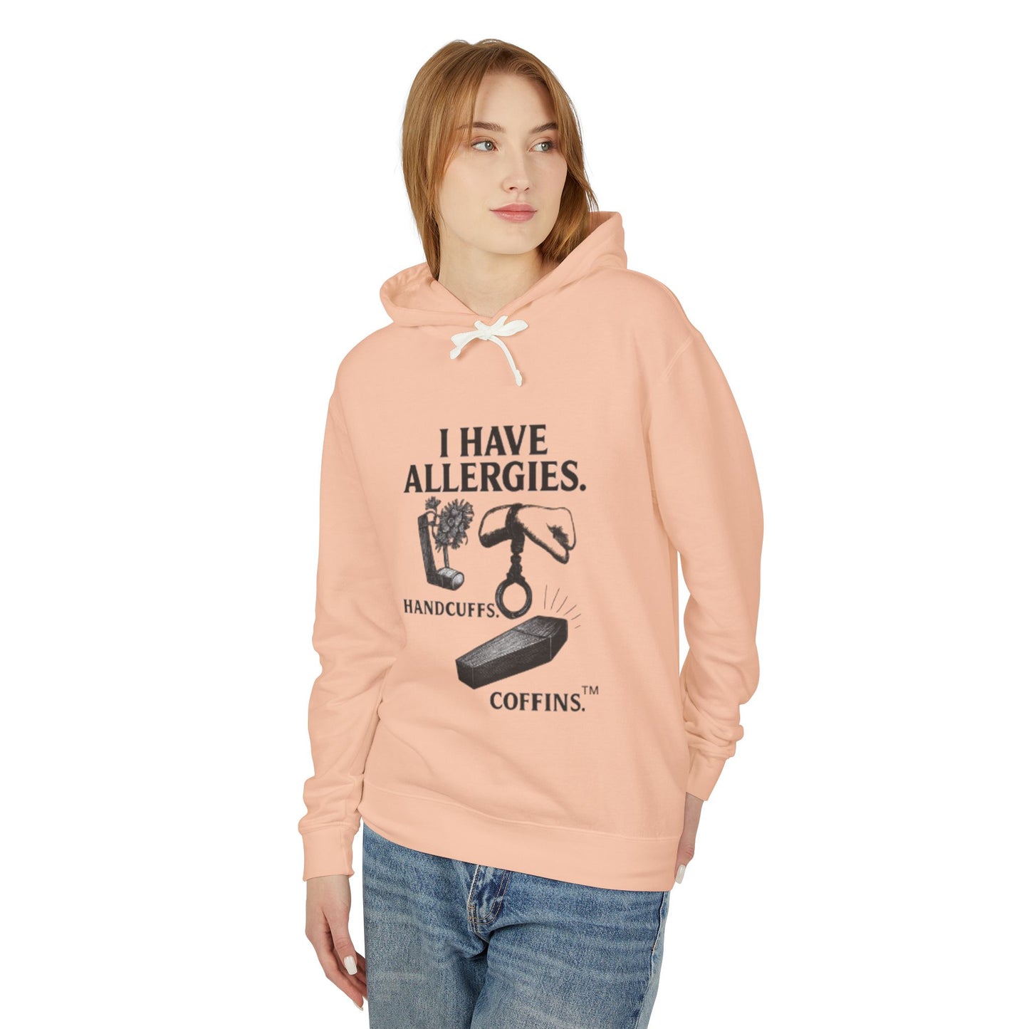 Broken Crayons Hoodie – “I HAVE ALLERGIES.” | Bold Statement on Justice & Identity