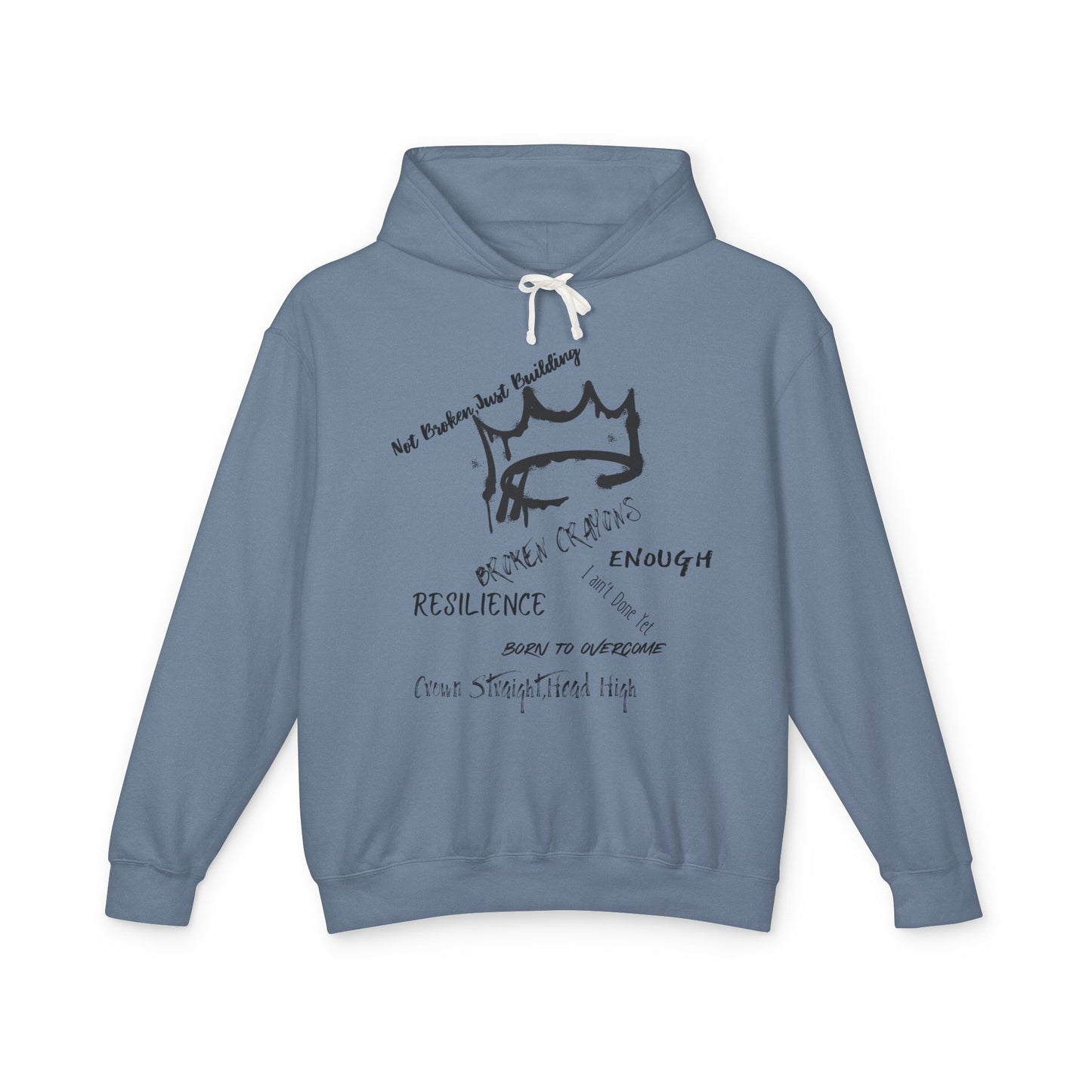 Resilience Inspirational Lightweight Hoodie, Motivational Sweatshirt, Unisex Casual Wear, Gift for Friends, Everyday Comfort