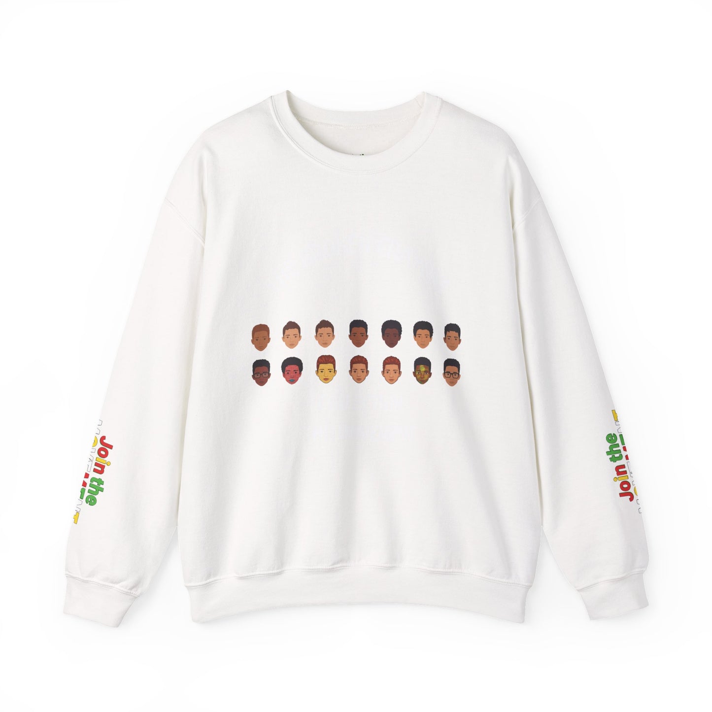 The Broken Crayons Collection - Join The Movement Sweatshirt | Diverse Faces & Unity Apparel"