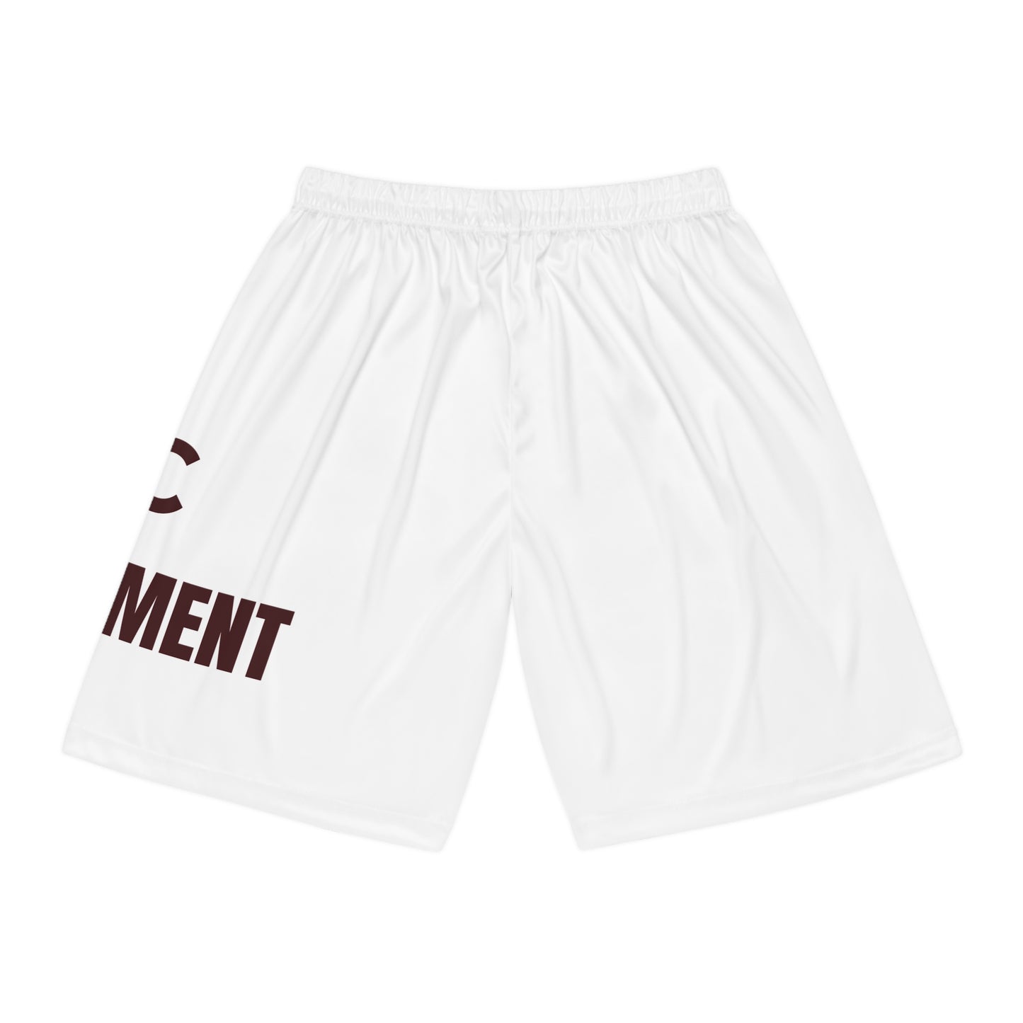 Broken Crayons Collection -White "BCC The Movement" Basketball Shorts - Athletic Apparel