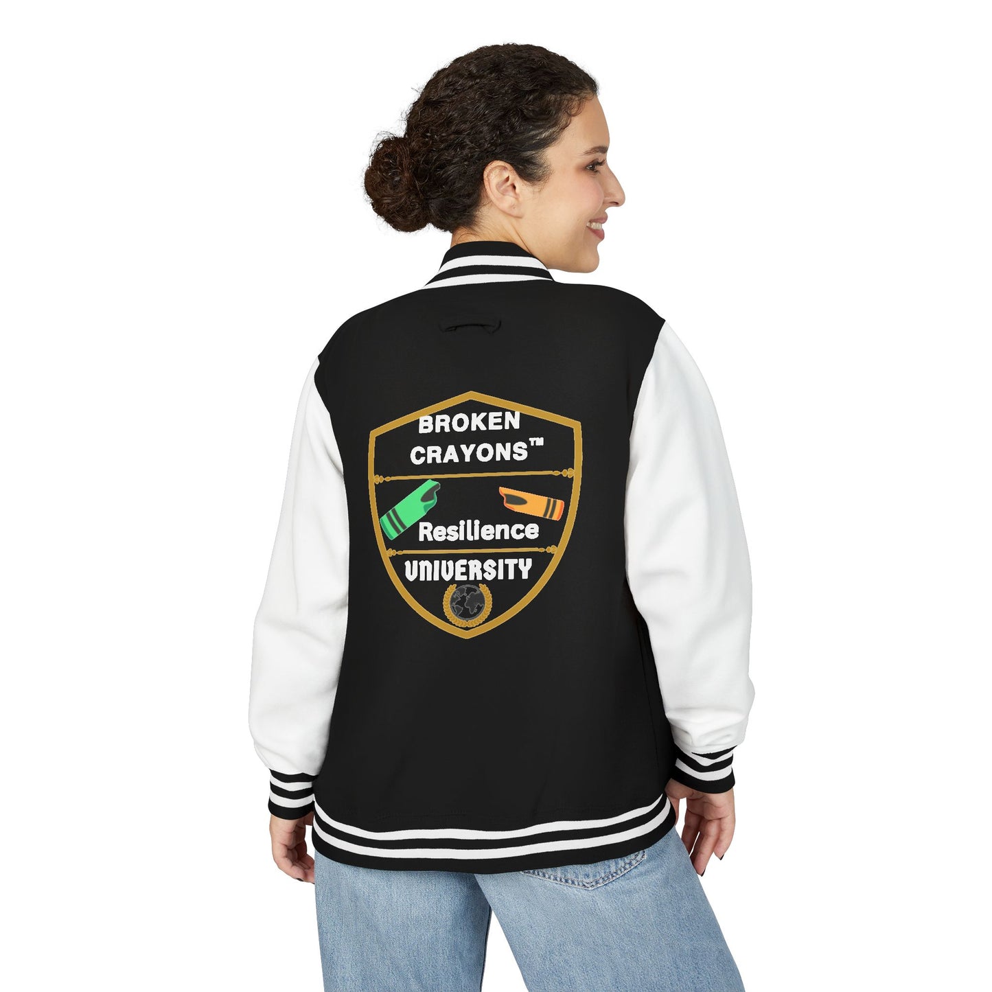 Unisex Letterman Jacket with Inspirational Quote