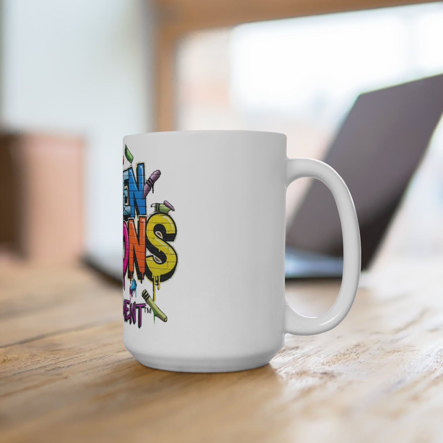 Broken Crayons™ Coffee Mug – Colorful Graffiti Art, Inspirational Drinkware, Motivational Gift