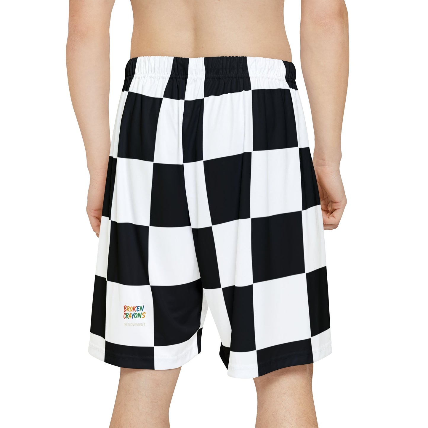Men’s Sports Shorts - Stylish Checkered Pattern for Active Lifestyle, Perfect for Workouts, Beach Days, Gifts, or Sports Events
