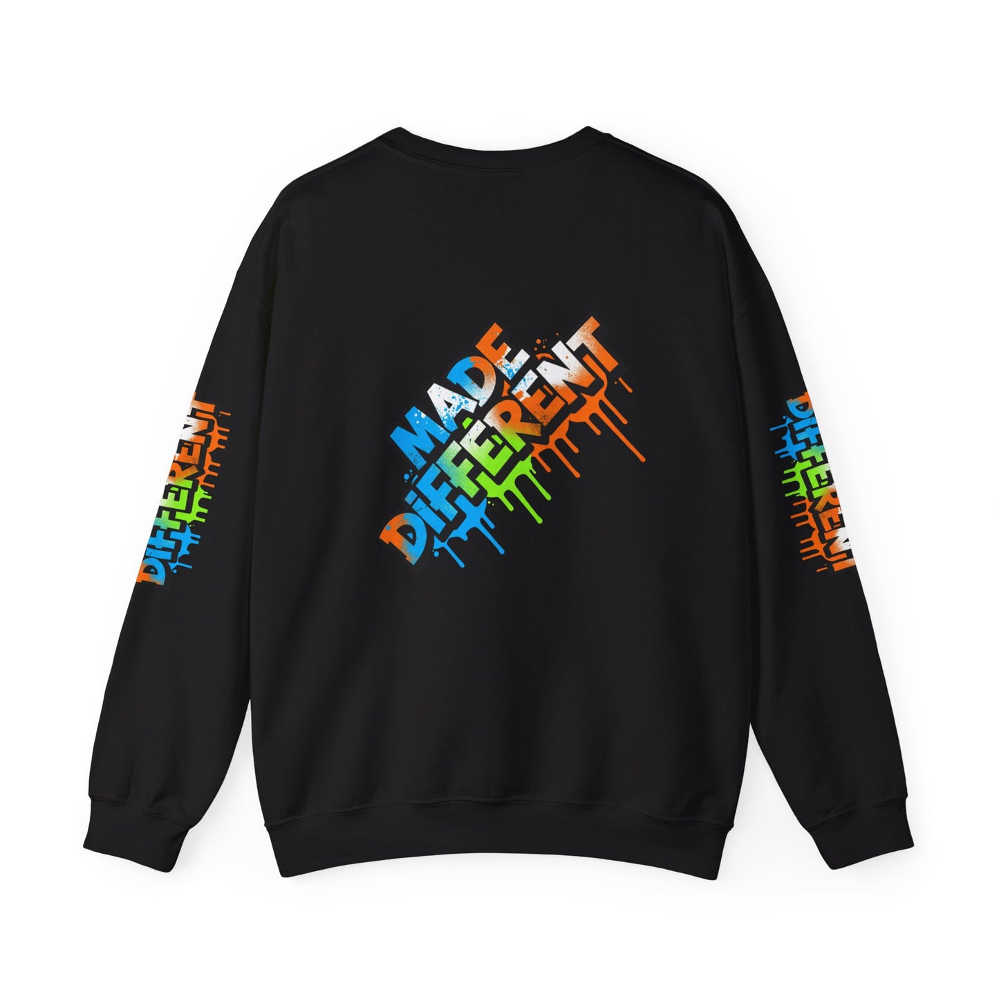 Colorful Graffiti Crewneck Sweatshirt - Unisex Heavy Blend, Streetwear Fashion, Trendy Apparel, Casual Layering, Gift for Art Lovers