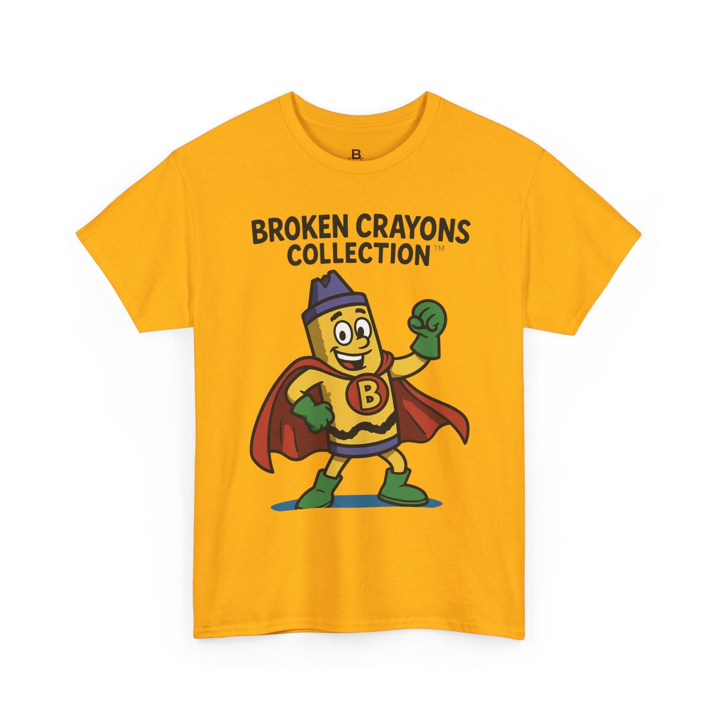 Broken Crayons Cartoon Tee, Fun Graphic T-Shirt, Kids Gift, Superhero Shirt, Unique Birthday Present, Inspirational Style