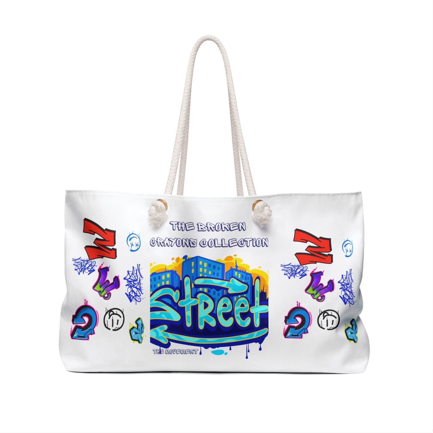 Broken Crayons Collection "Street" Graffiti Art Beach Bag | Oversized Tot