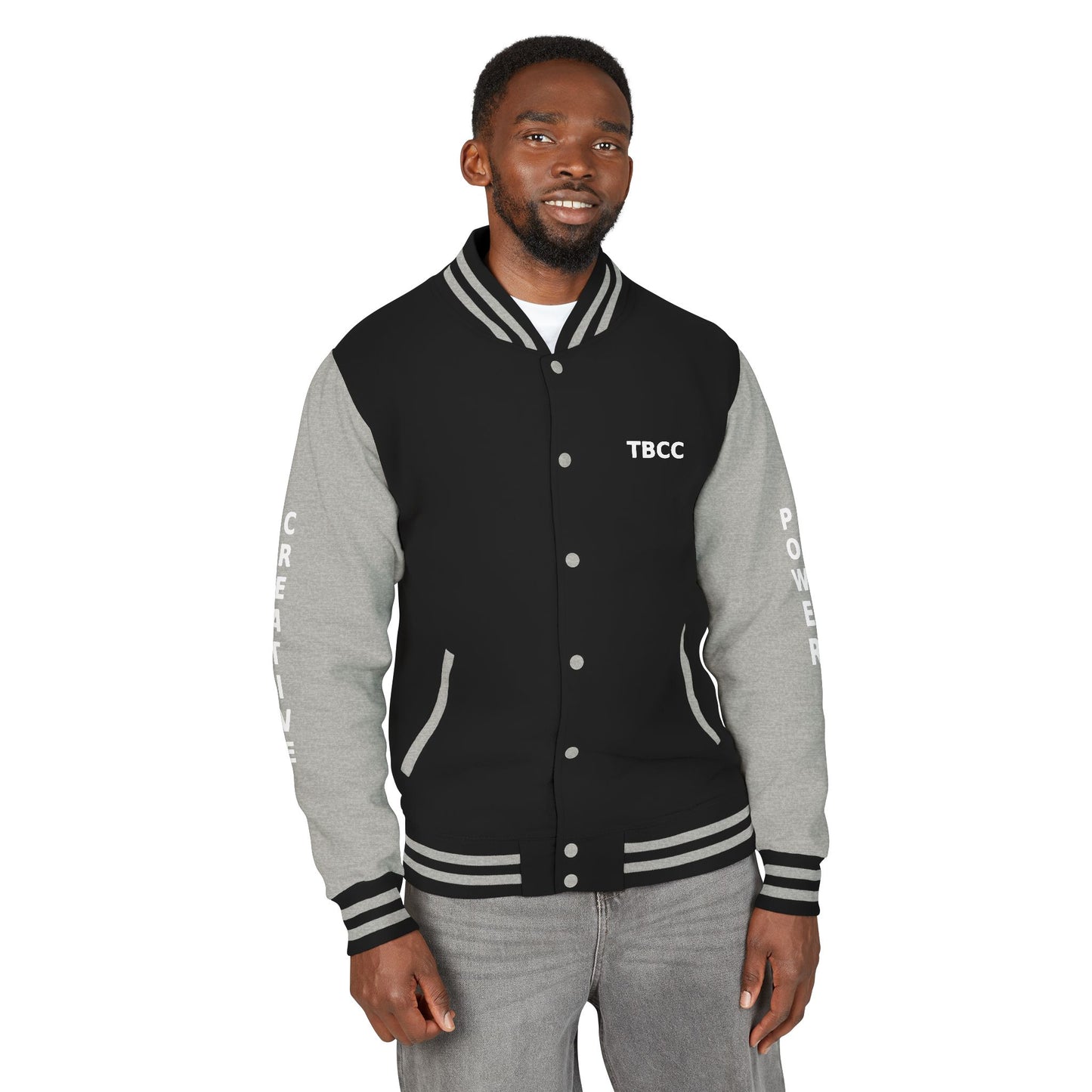 Unisex Heavyweight Letterman Jacket - Inspirational Statement Jacket, Trendy Outerwear, Motivational Gift, Casual Wear, College Spirit