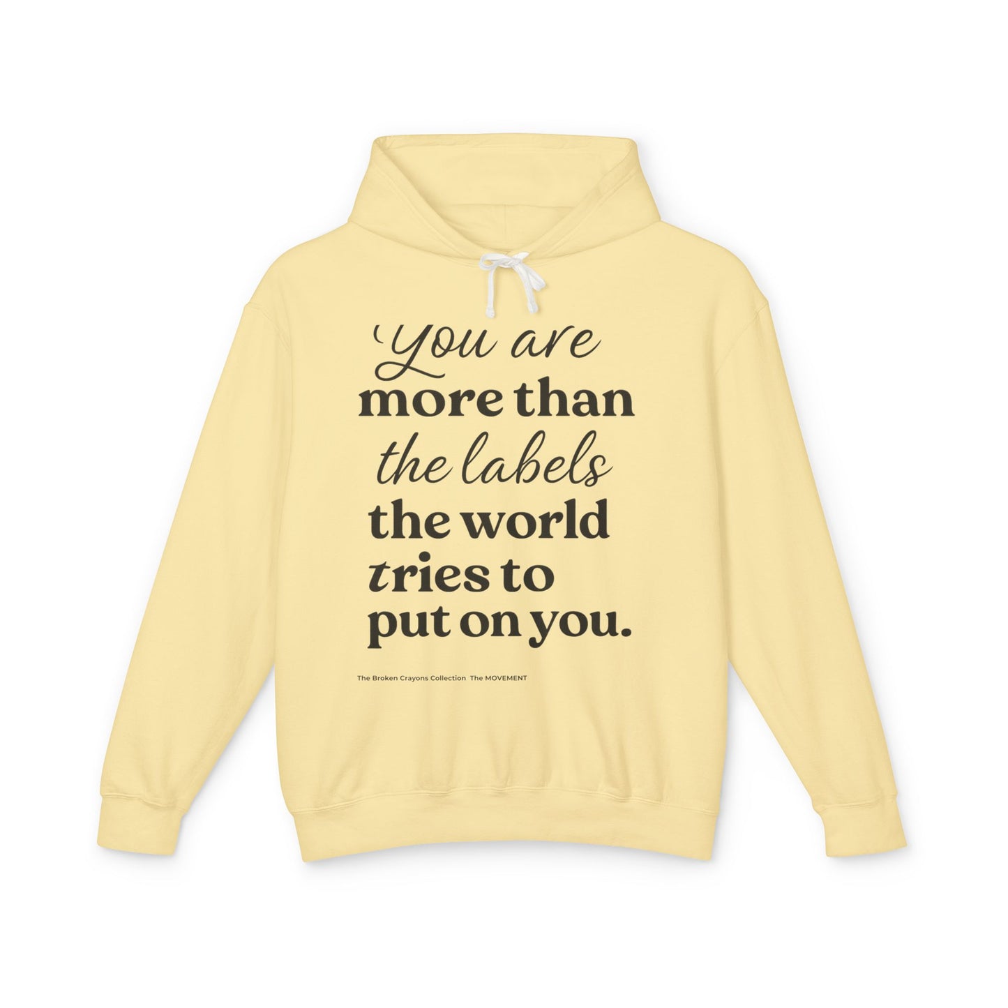 You Are More Than Labels" Hoodie for Mentors & Parents β Empowering Boys of Color Through Affirmation