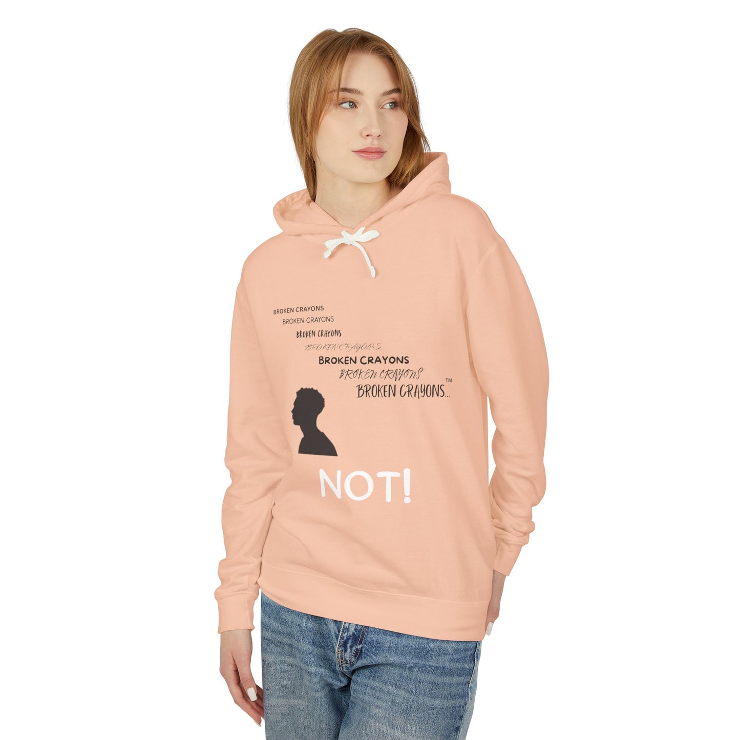 Broken Crayons™ “NOT!” Statement Hoodie – Empowerment Apparel for Men