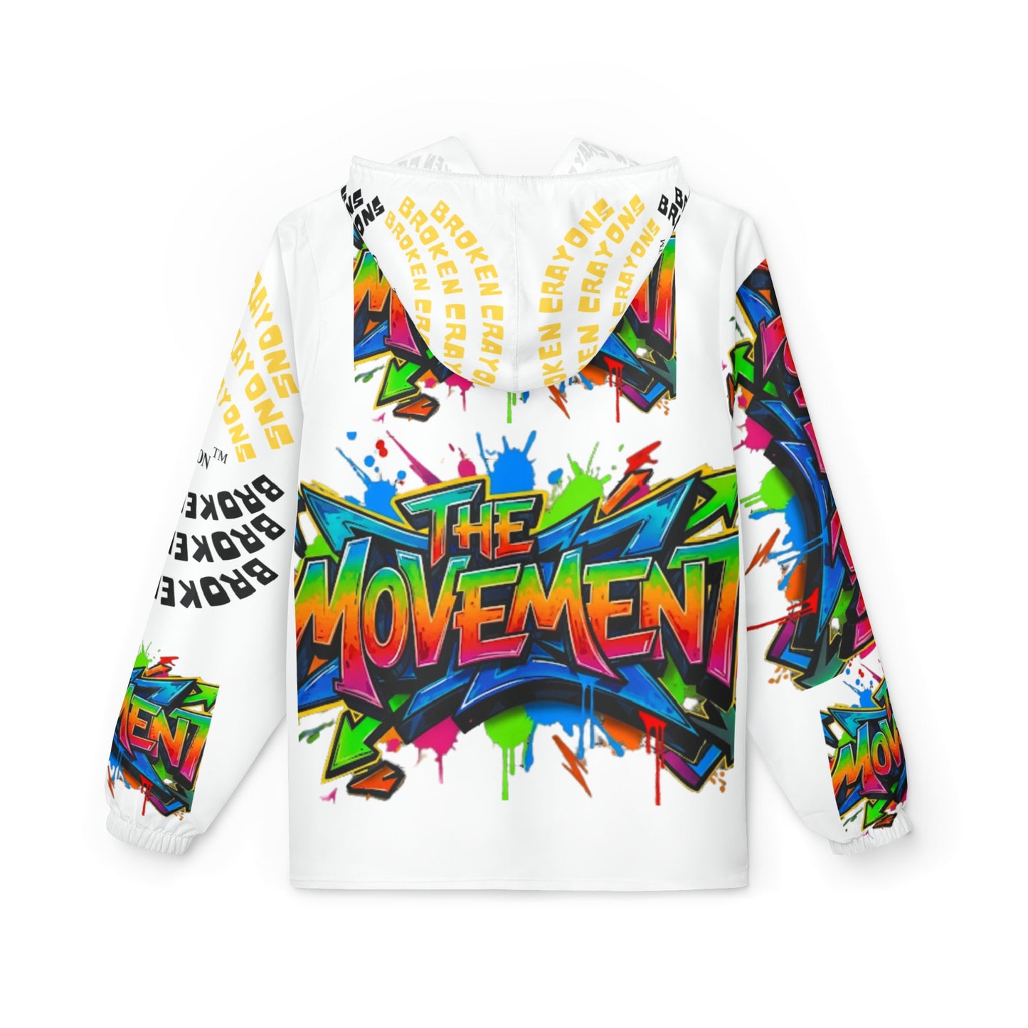 Graffiti “The Movement™” Windbreaker – Bold Streetwear Jacket | Broken Crayons Collection™