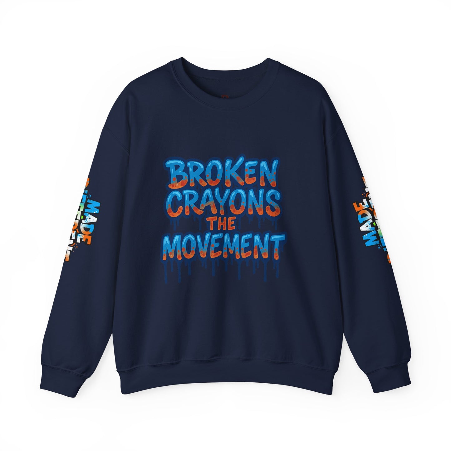 Colorful Graffiti Crewneck Sweatshirt - Unisex Heavy Blend, Streetwear Fashion, Trendy Apparel, Casual Layering, Gift for Art Lovers