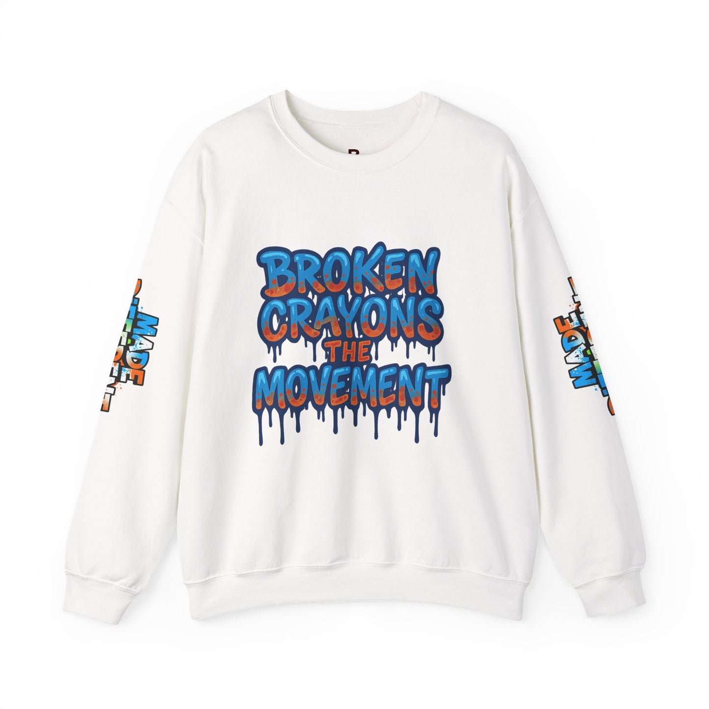 Colorful Graffiti Crewneck Sweatshirt - Unisex Heavy Blend, Streetwear Fashion, Trendy Apparel, Casual Layering, Gift for Art Lovers