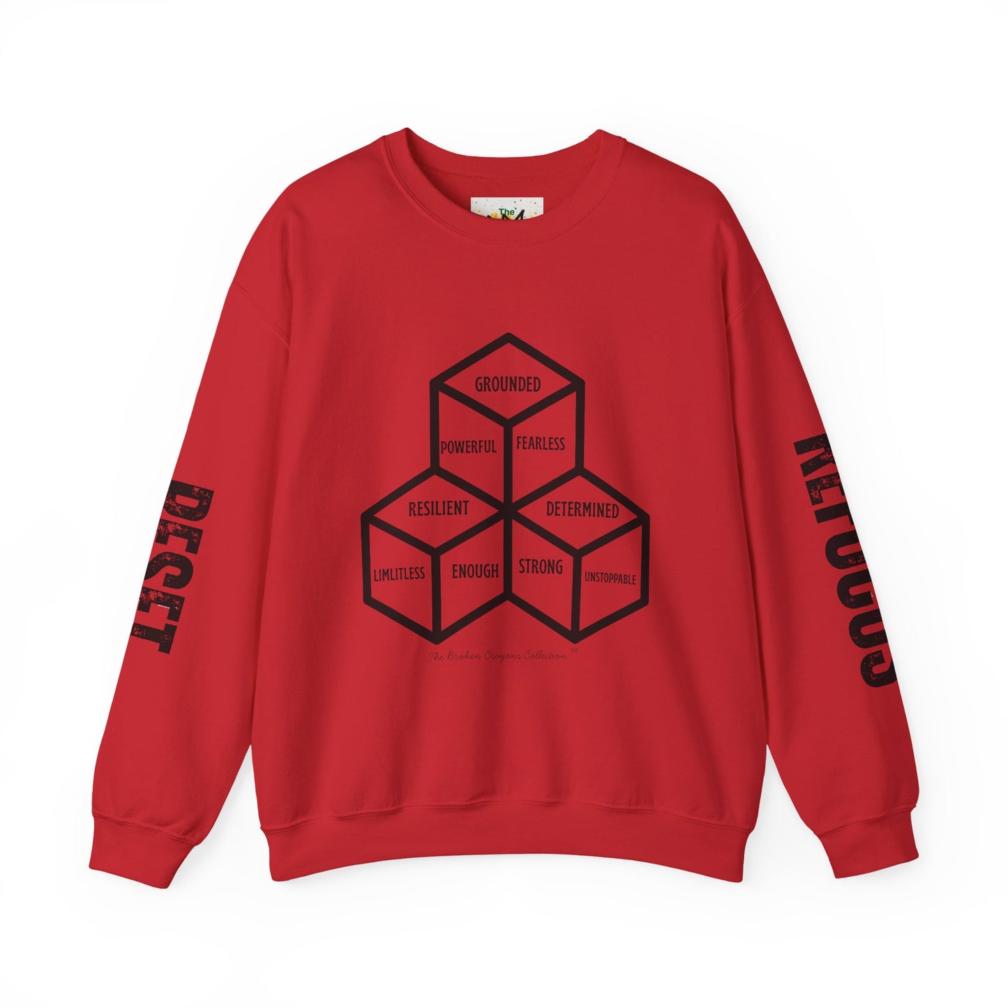 RESET & REFOCUS™ Identity Blocks Sweatshirt – Empowerment Apparel for Young Men