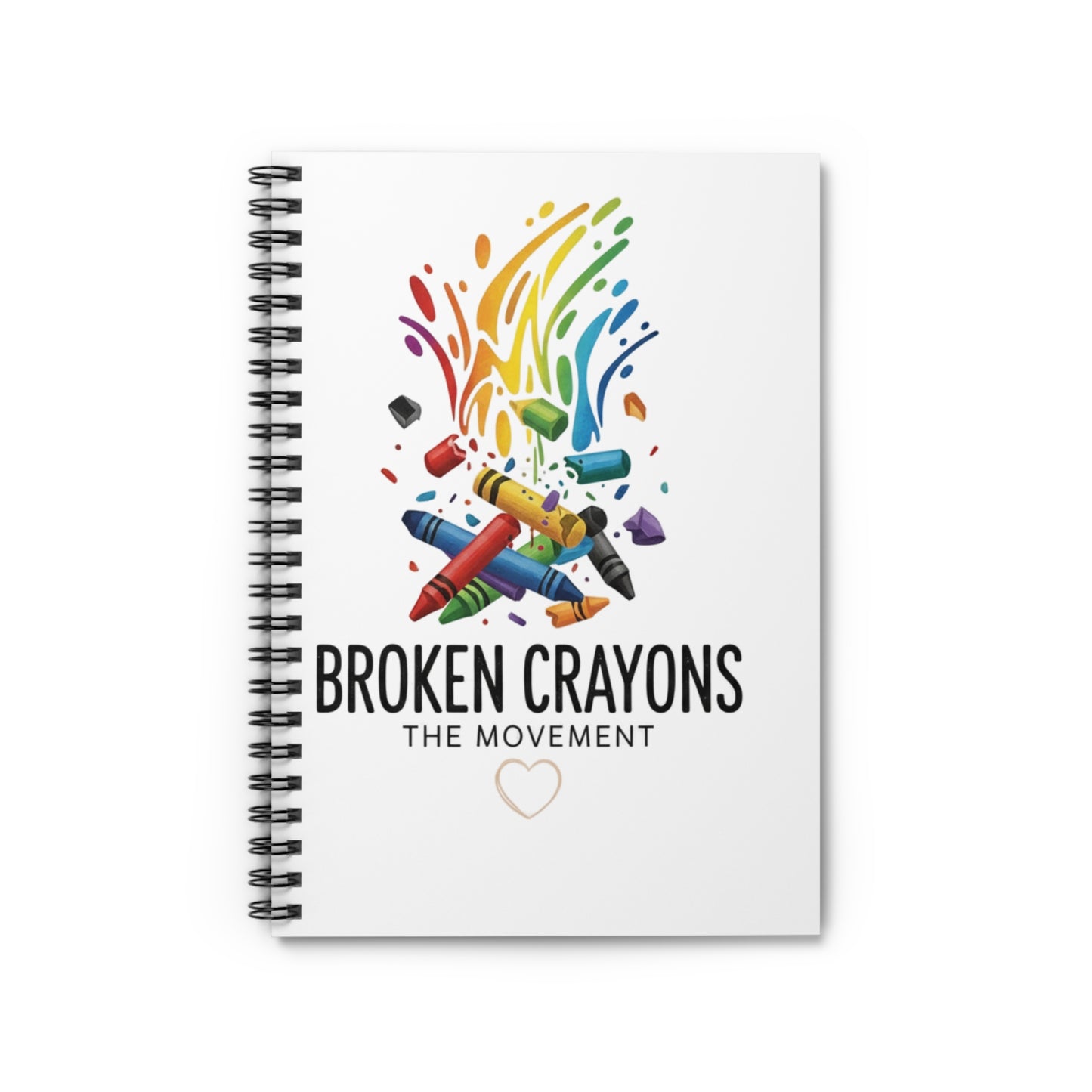 Broken Crayons Spiral Notebook – Empowerment Journal for Boys of Color | Gritty, Bold, Affirming