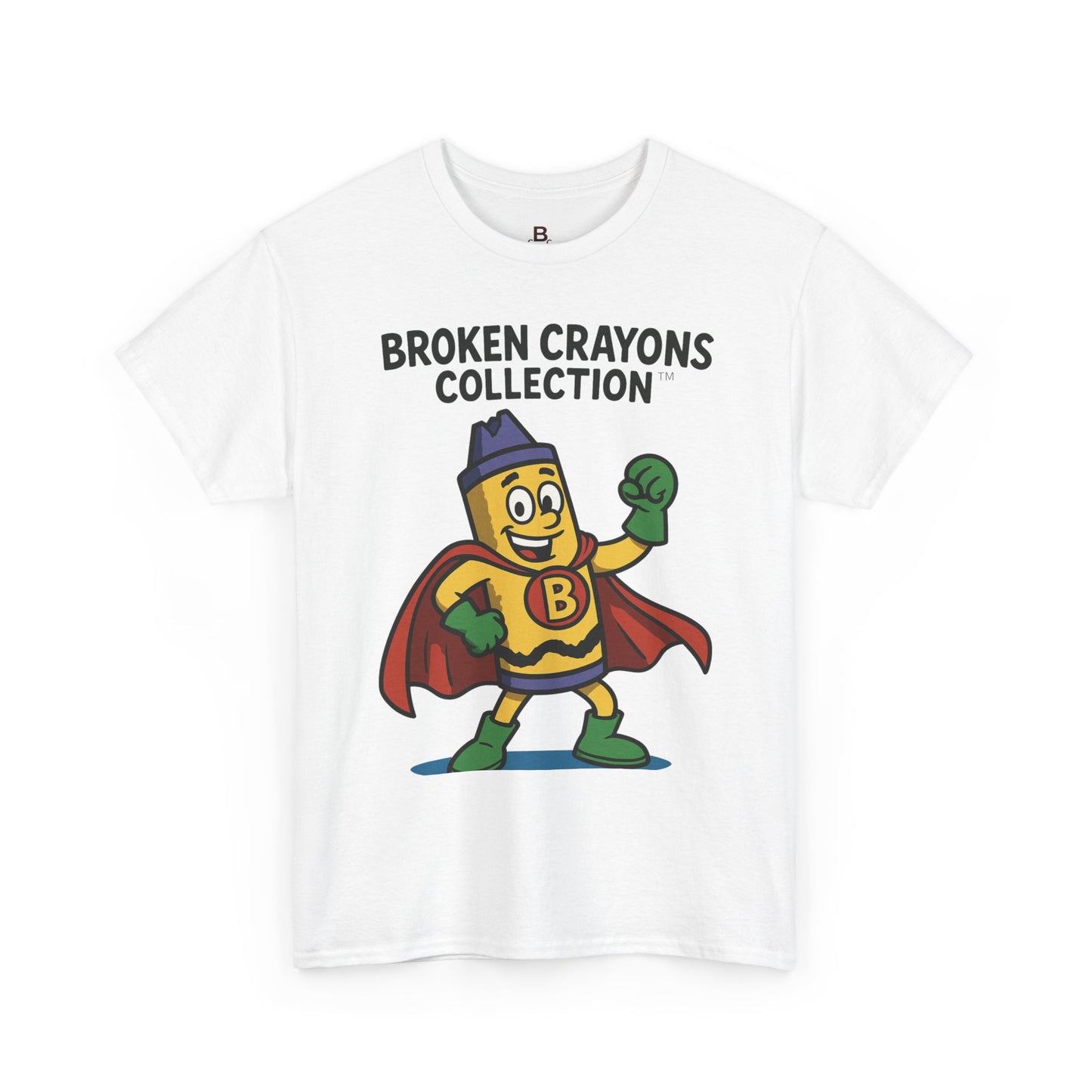 Broken Crayons Cartoon Tee, Fun Graphic T-Shirt, Kids Gift, Superhero Shirt, Unique Birthday Present, Inspirational Style