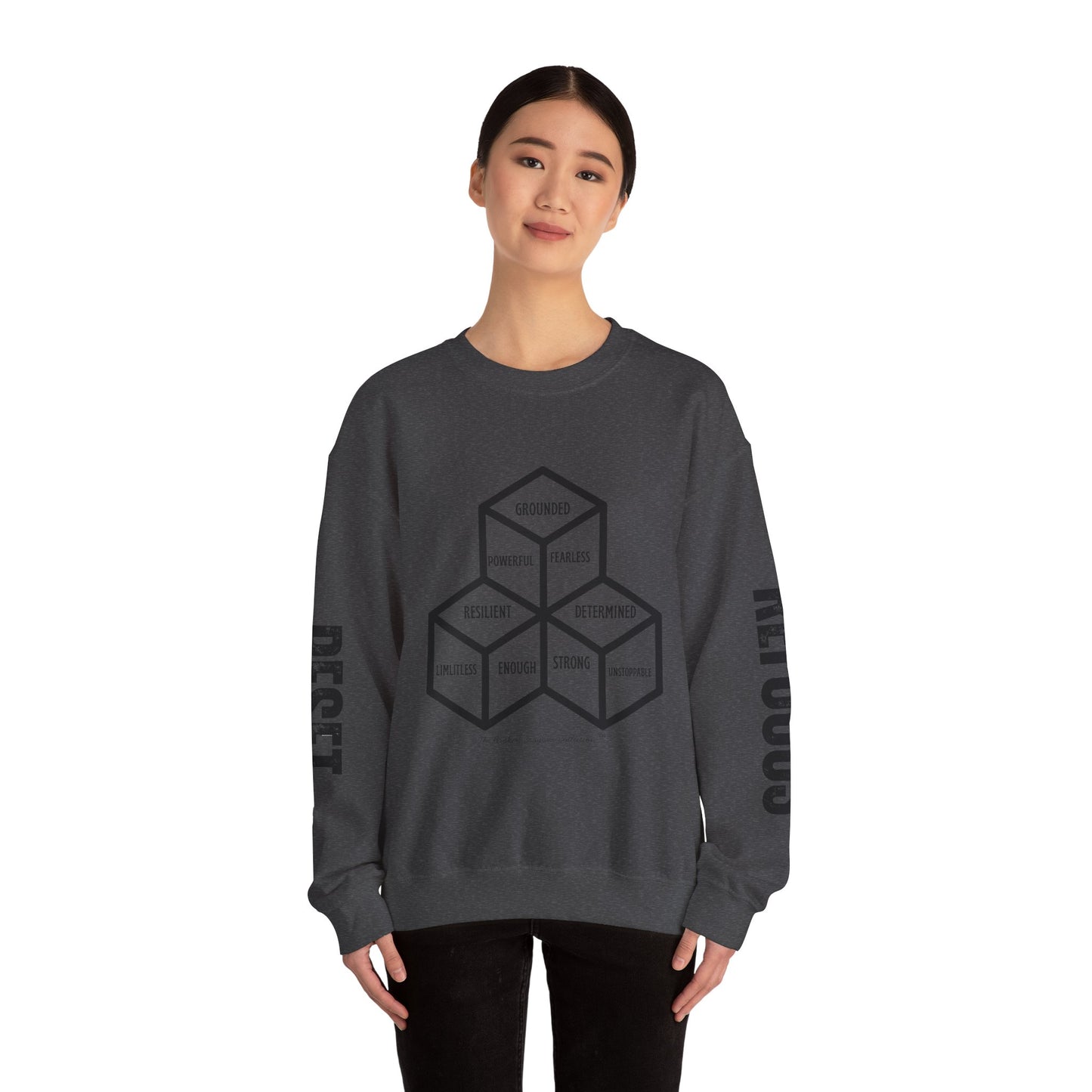 RESET & REFOCUS™ Identity Blocks Sweatshirt – Empowerment Apparel for Young Men