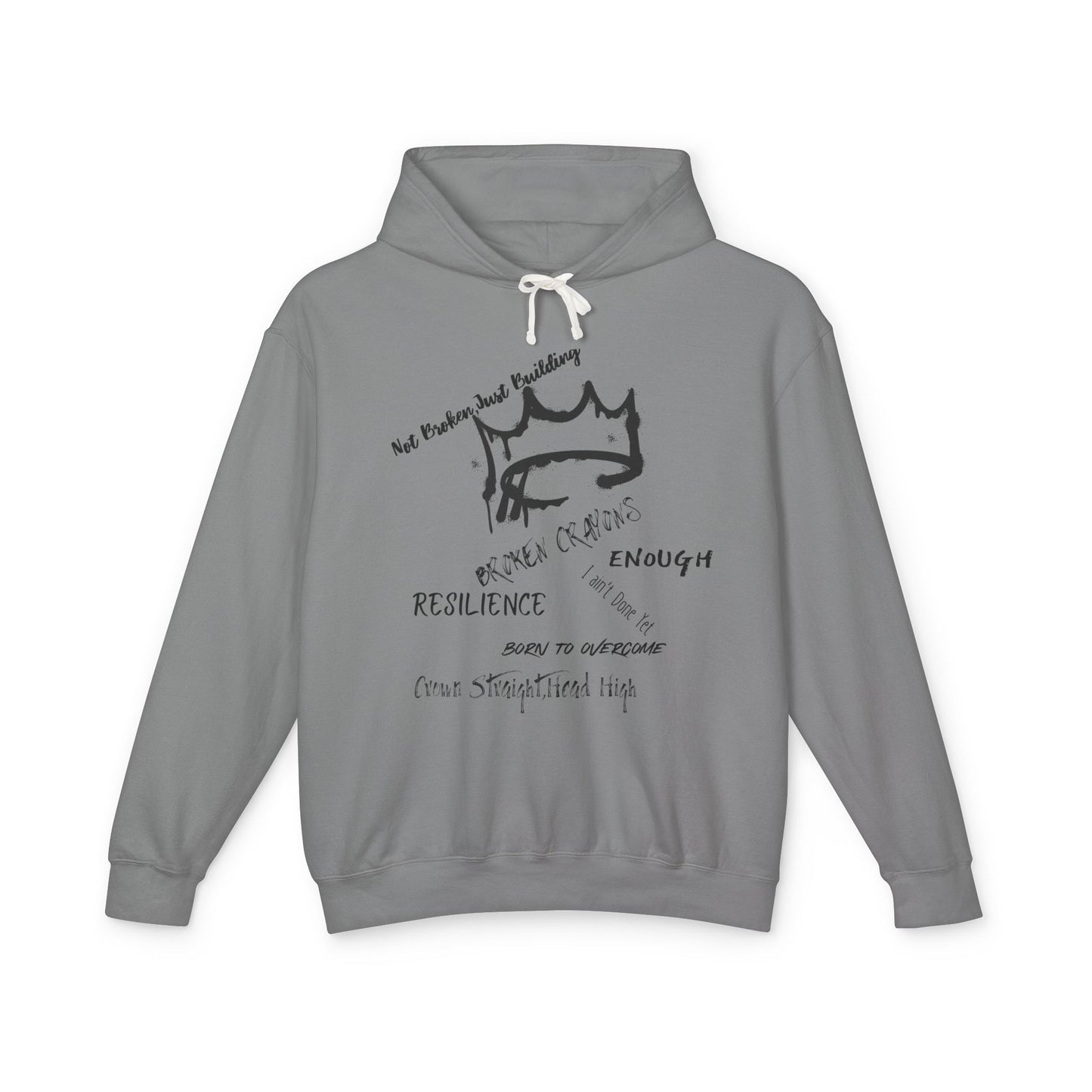 Resilience Inspirational Lightweight Hoodie, Motivational Sweatshirt, Unisex Casual Wear, Gift for Friends, Everyday Comfort