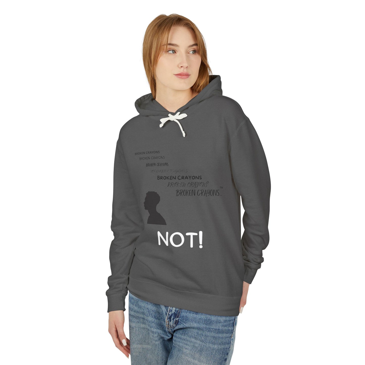 Broken Crayons™ “NOT!” Statement Hoodie – Empowerment Apparel for Men