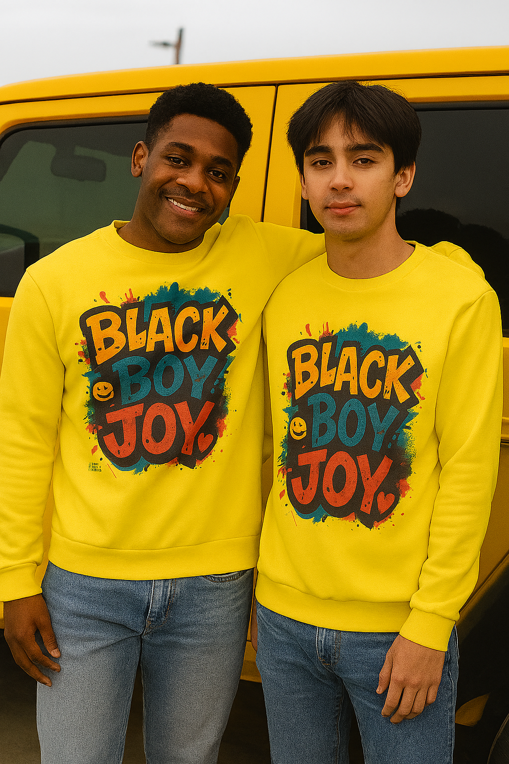 Broken Crayons Collection Joyful Unisex Sweatshirt - Celebrate Black Joy, Vibrant Art,
