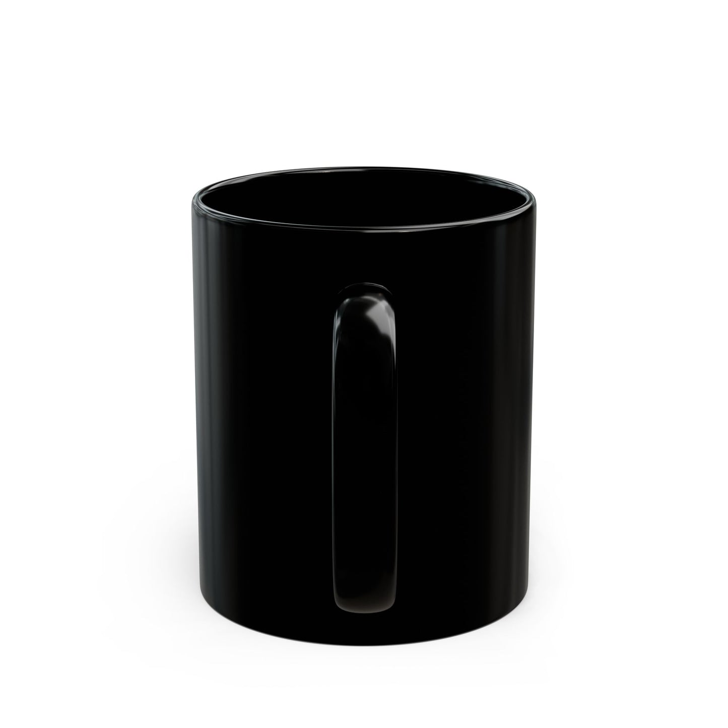 “Resilience Coffee Mug – Empowerment Artwork Black Ceramic Cup, Social Justice Inspired Drinkware”