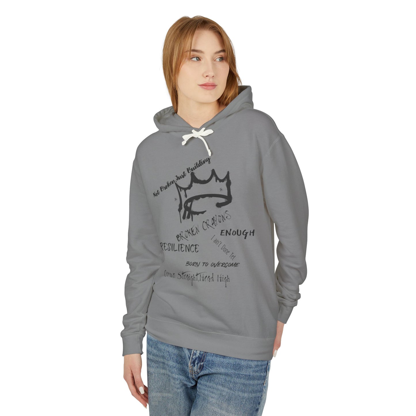 Resilience Inspirational Lightweight Hoodie, Motivational Sweatshirt, Unisex Casual Wear, Gift for Friends, Everyday Comfort