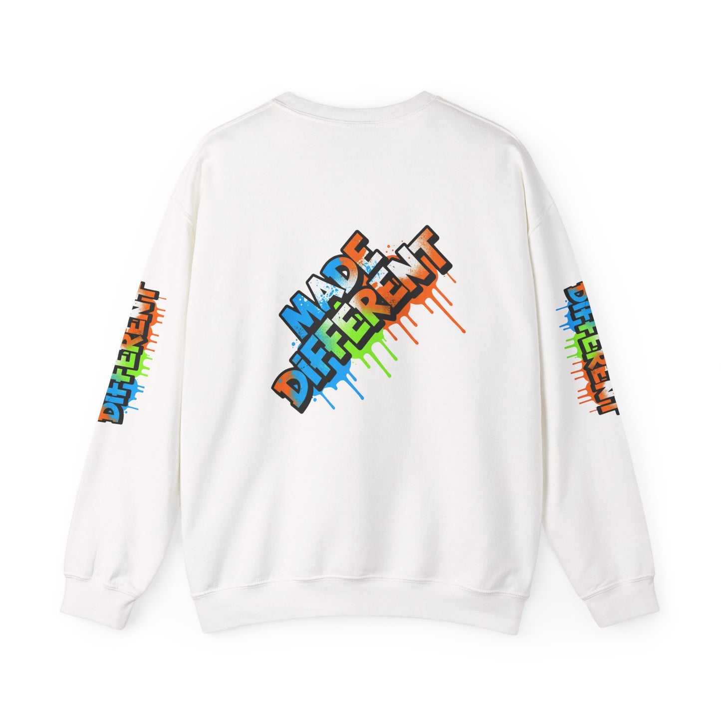 Colorful Graffiti Crewneck Sweatshirt - Unisex Heavy Blend, Streetwear Fashion, Trendy Apparel, Casual Layering, Gift for Art Lovers