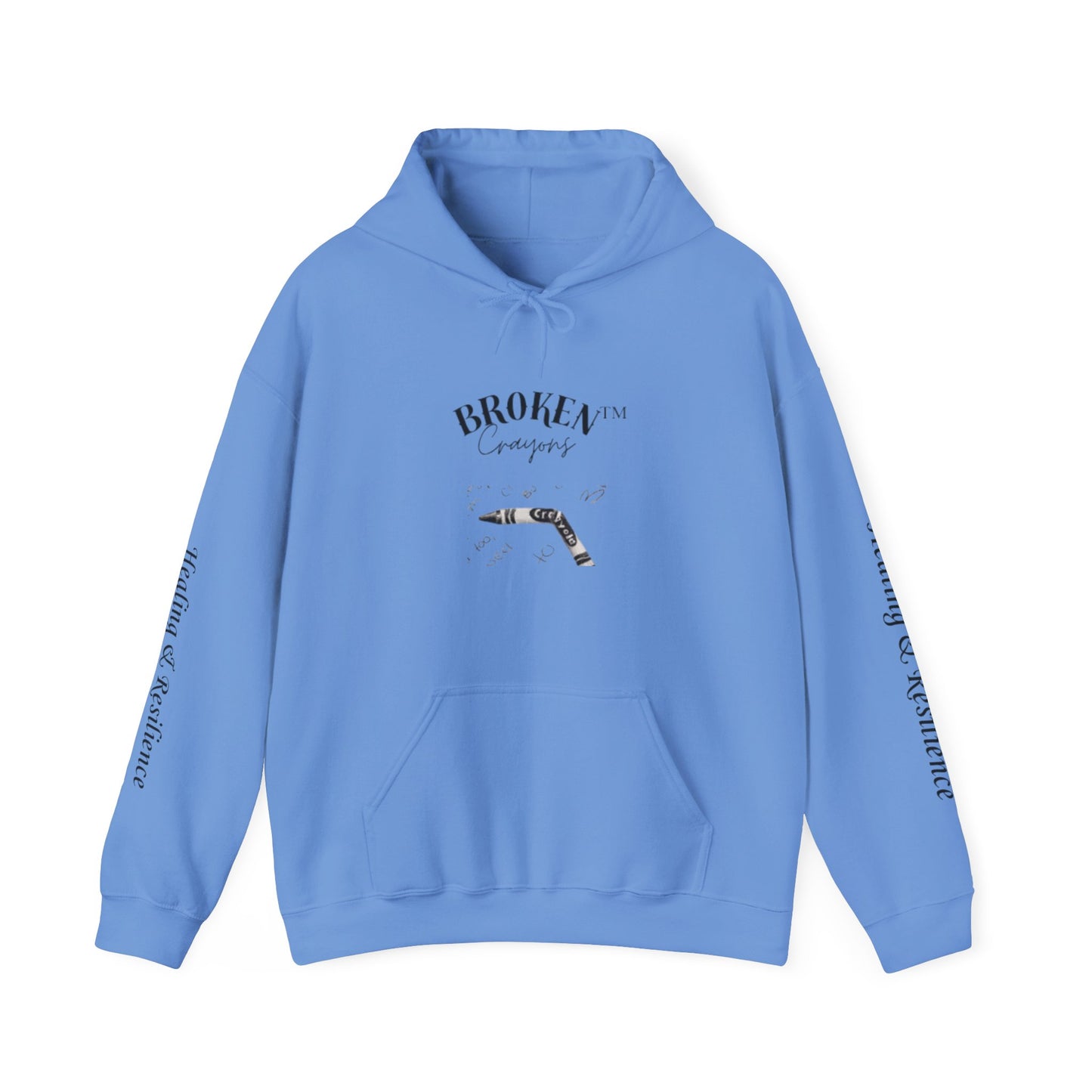 Healing & Resilience Hooded Sweatshirt, Cozy Unisex Hoodie for Comfort, Mental Health Awareness, Gift for Friends, Meaningful Apparel