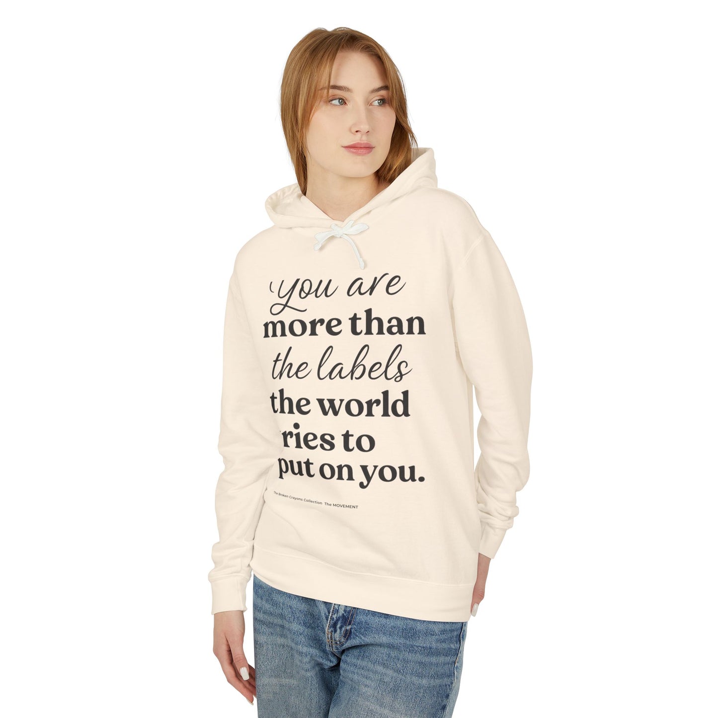 You Are More Than Labels" Hoodie for Mentors & Parents β Empowering Boys of Color Through Affirmation