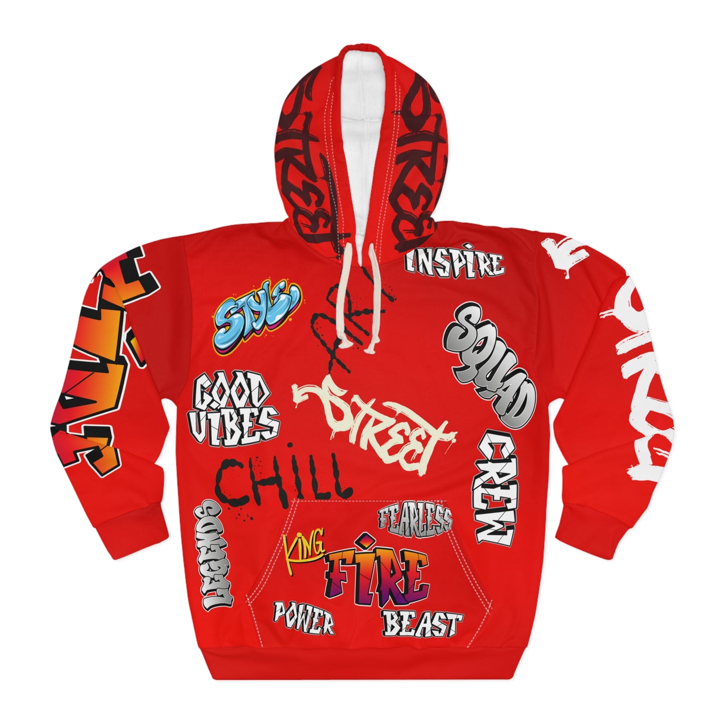 The Broken Crayons Street Art Unisex Hoodie, Vibrant Streetwear, Graffiti-Inspired Fashion